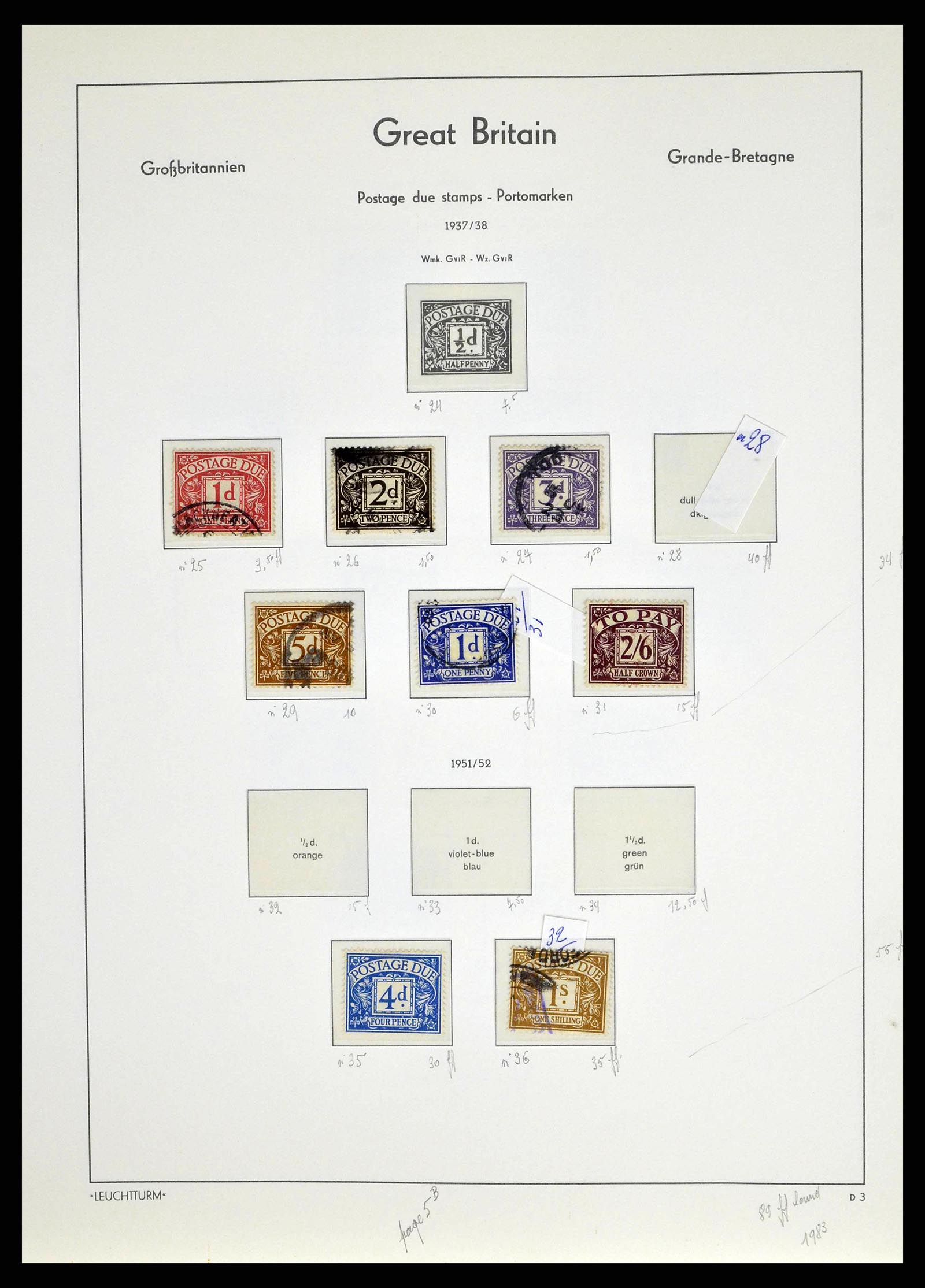 38649 0146 - Postzegelverzameling 38649 Engeland 1840-1971.