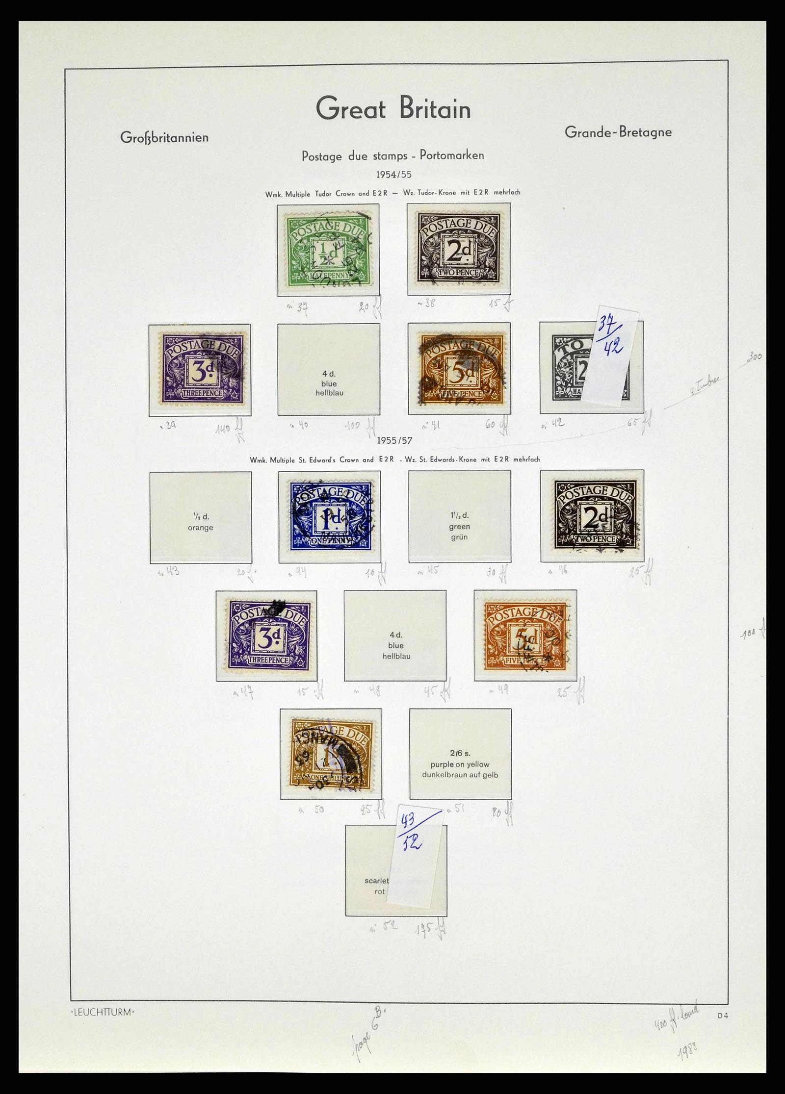 38649 0147 - Postzegelverzameling 38649 Engeland 1840-1971.