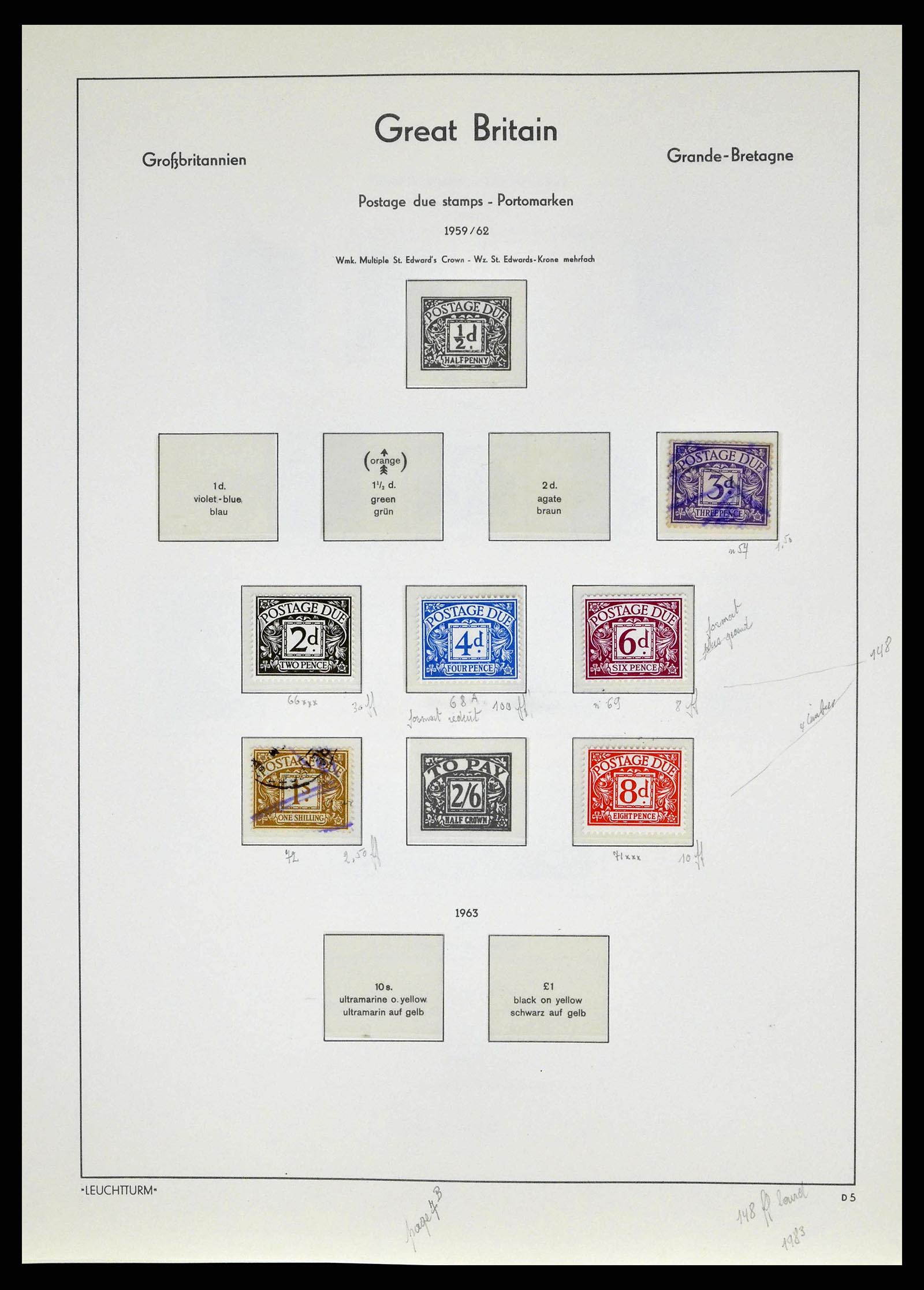 38649 0148 - Postzegelverzameling 38649 Engeland 1840-1971.