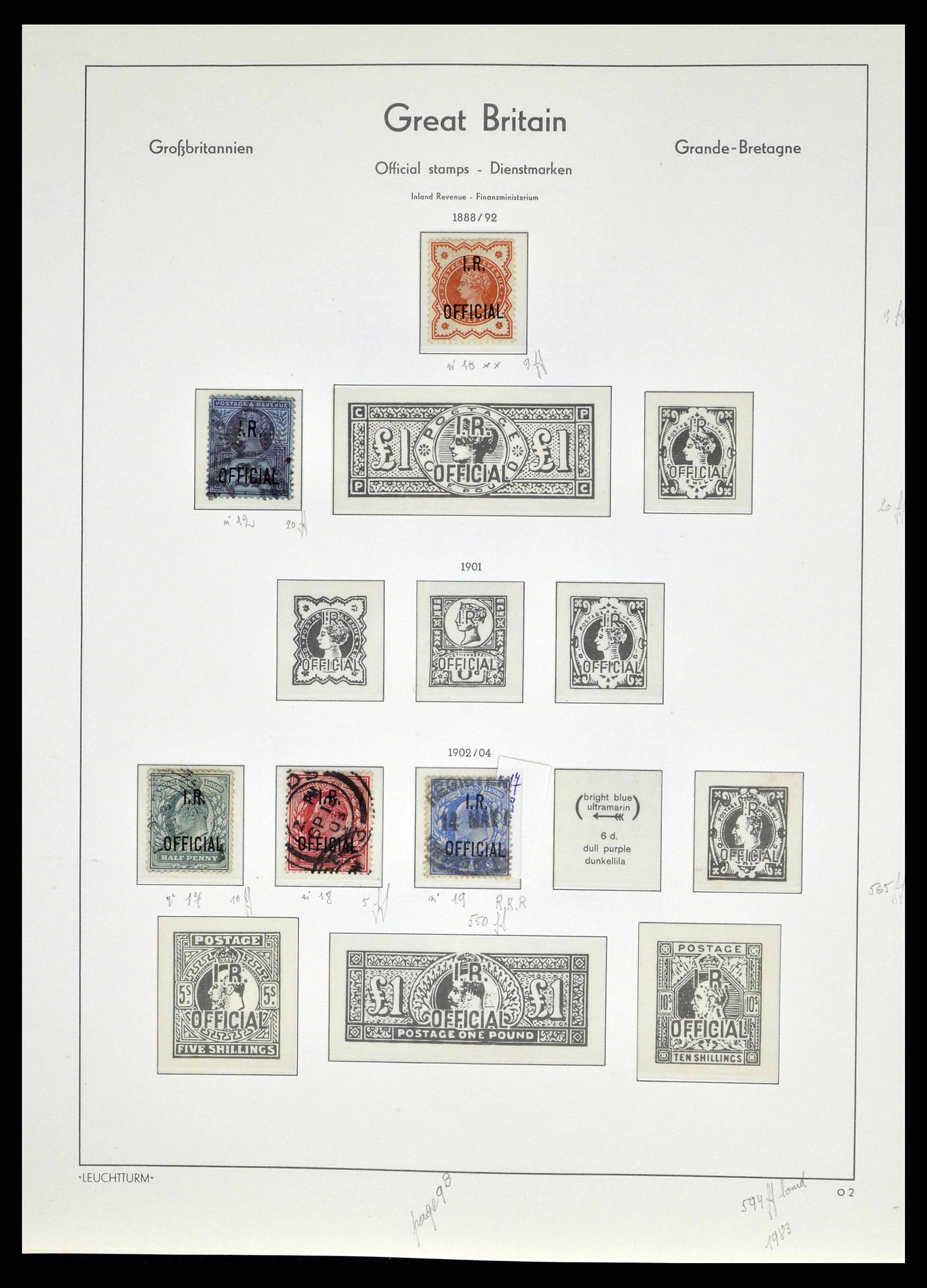 38649 0150 - Postzegelverzameling 38649 Engeland 1840-1971.