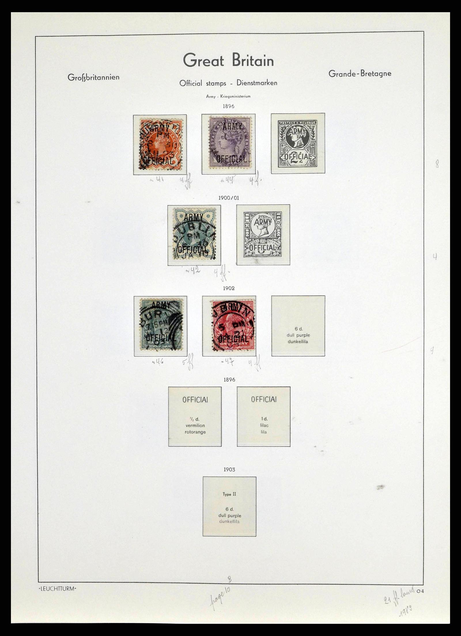 38649 0151 - Postzegelverzameling 38649 Engeland 1840-1971.