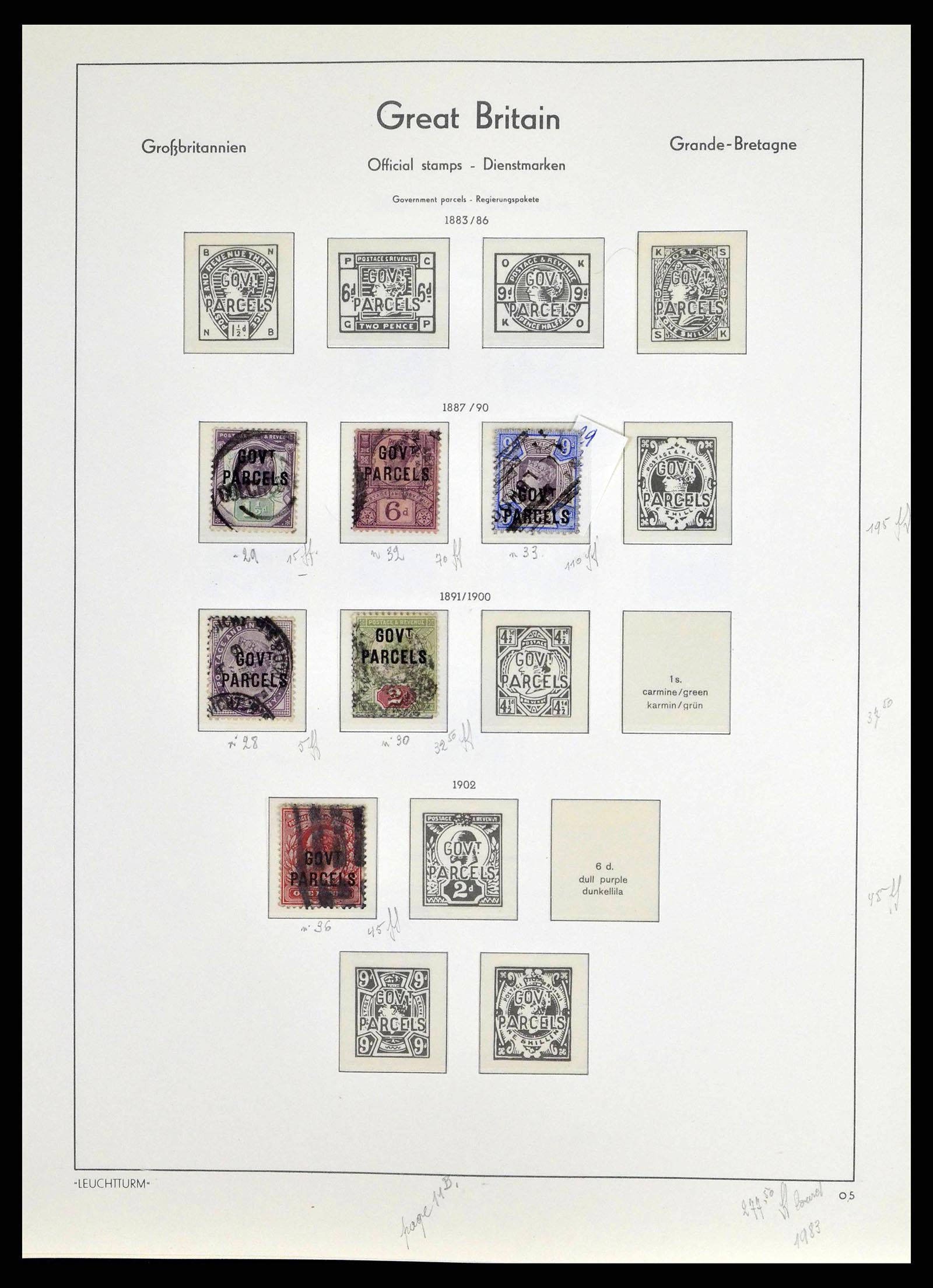 38649 0152 - Postzegelverzameling 38649 Engeland 1840-1971.