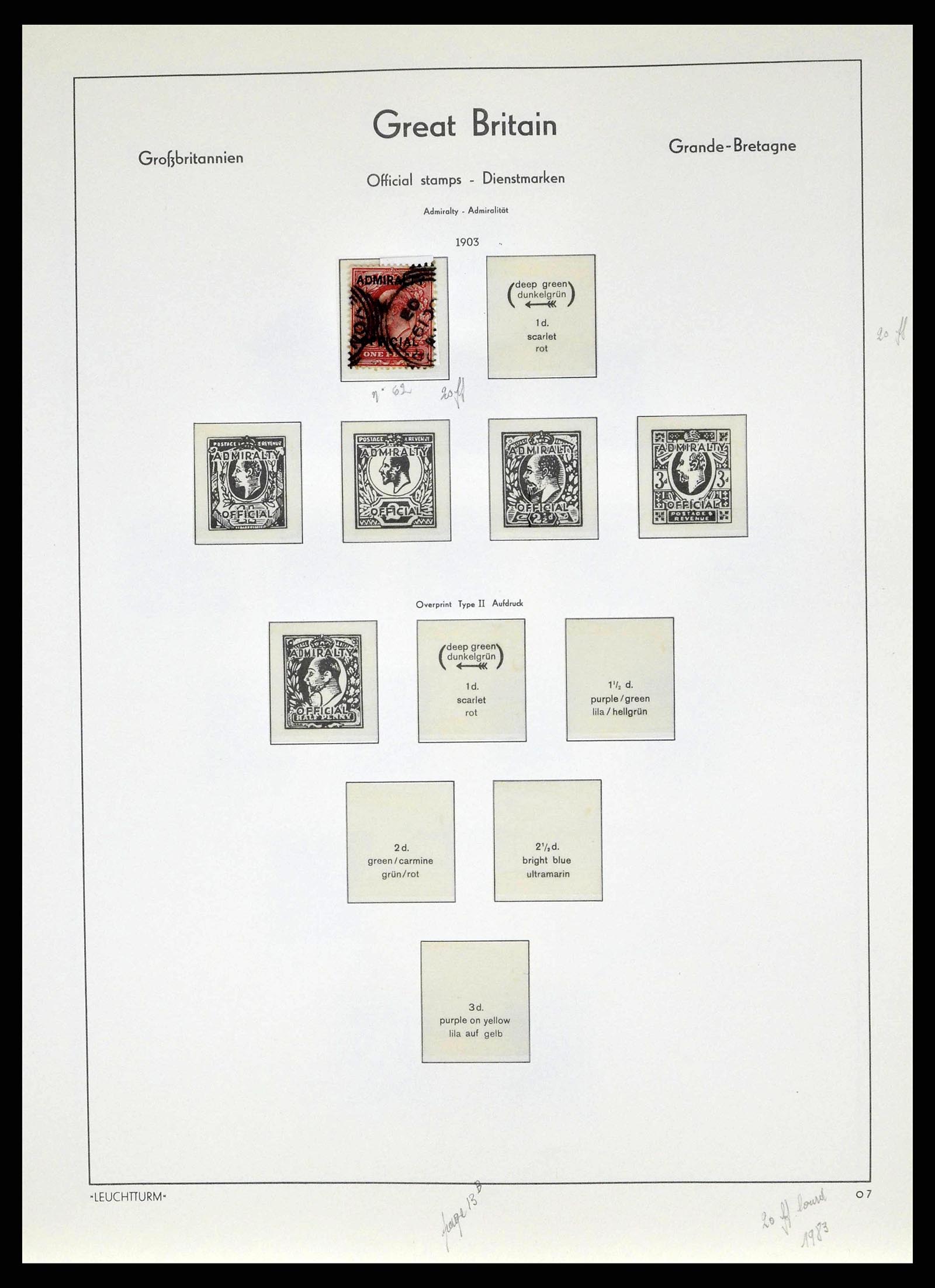 38649 0154 - Postzegelverzameling 38649 Engeland 1840-1971.