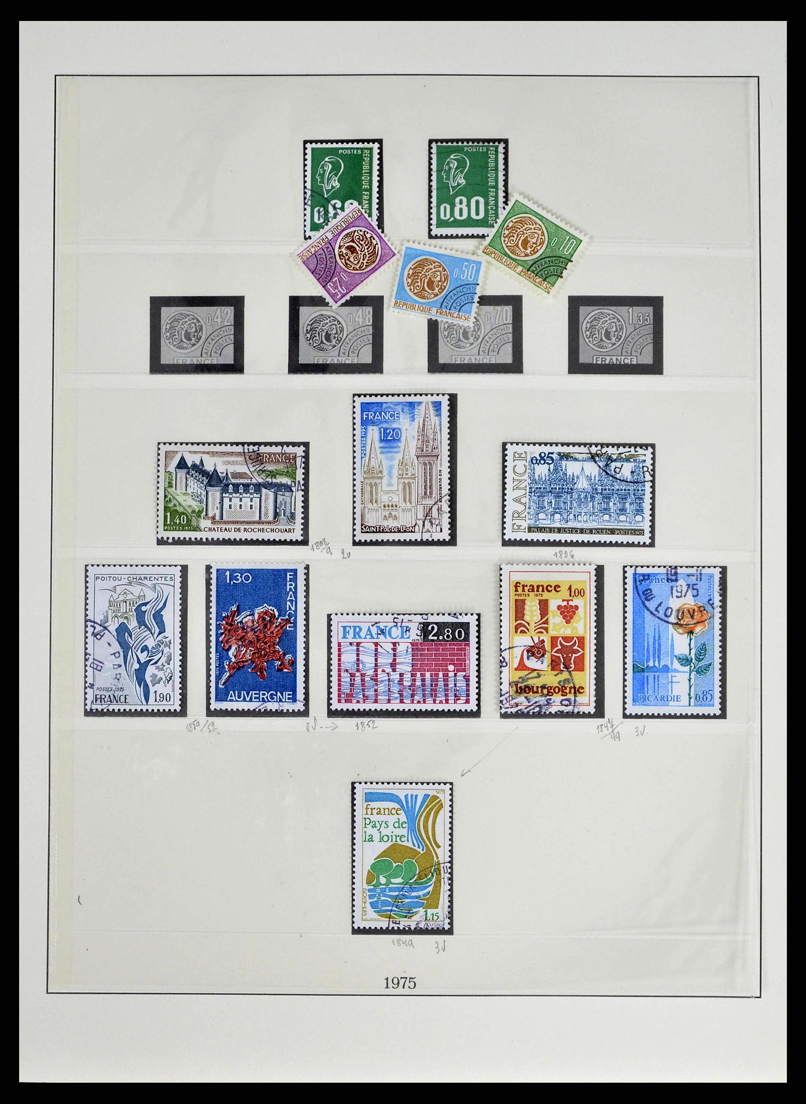 38651 0201 - Postzegelverzameling 38651 Frankrijk 1849-1978.