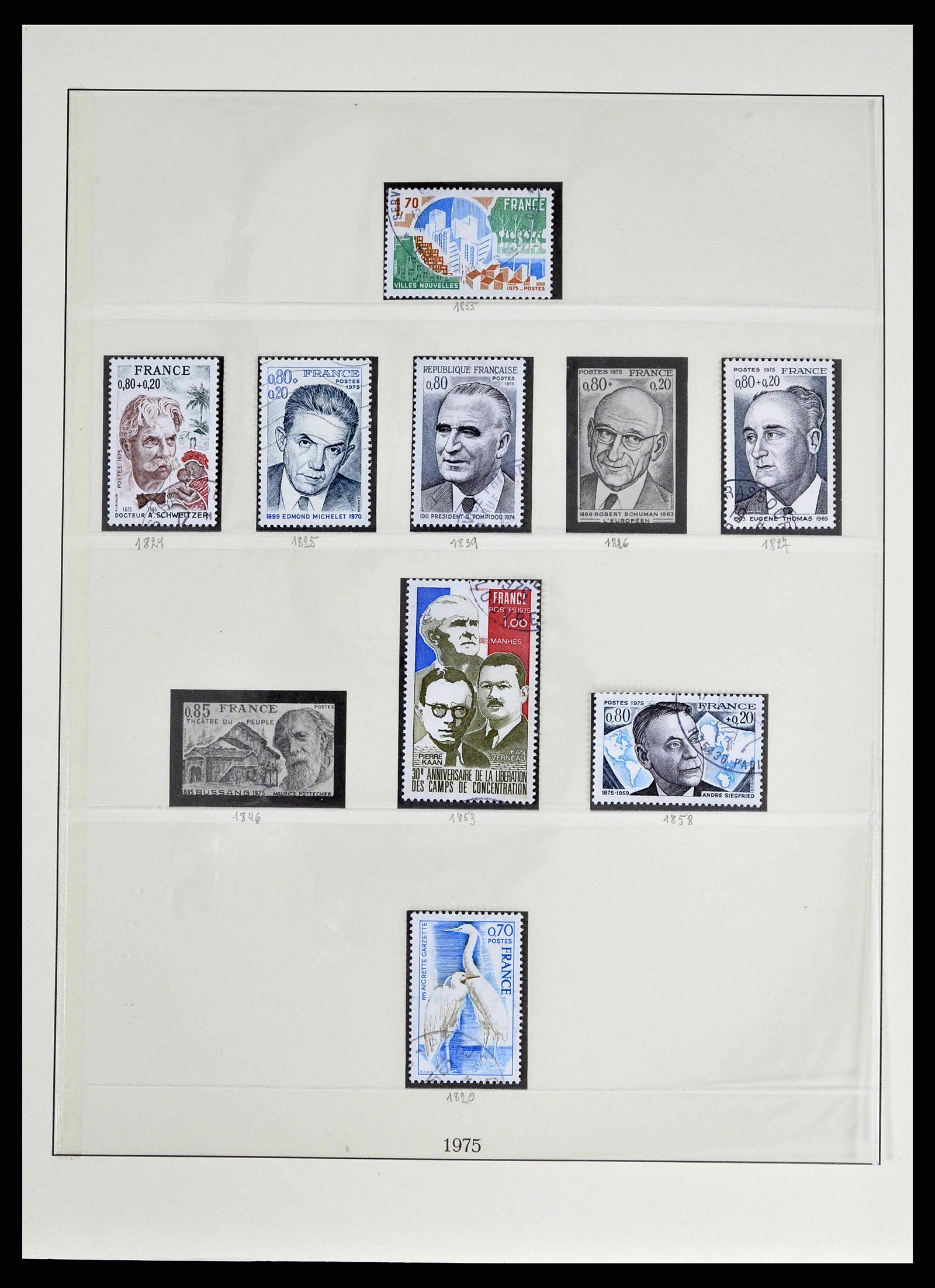 38651 0202 - Postzegelverzameling 38651 Frankrijk 1849-1978.