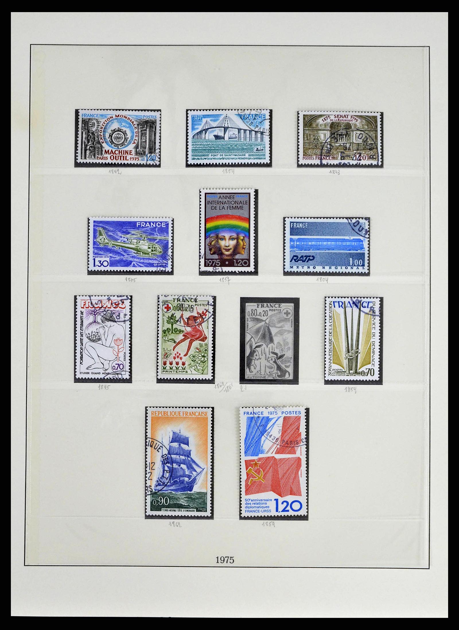 38651 0204 - Postzegelverzameling 38651 Frankrijk 1849-1978.