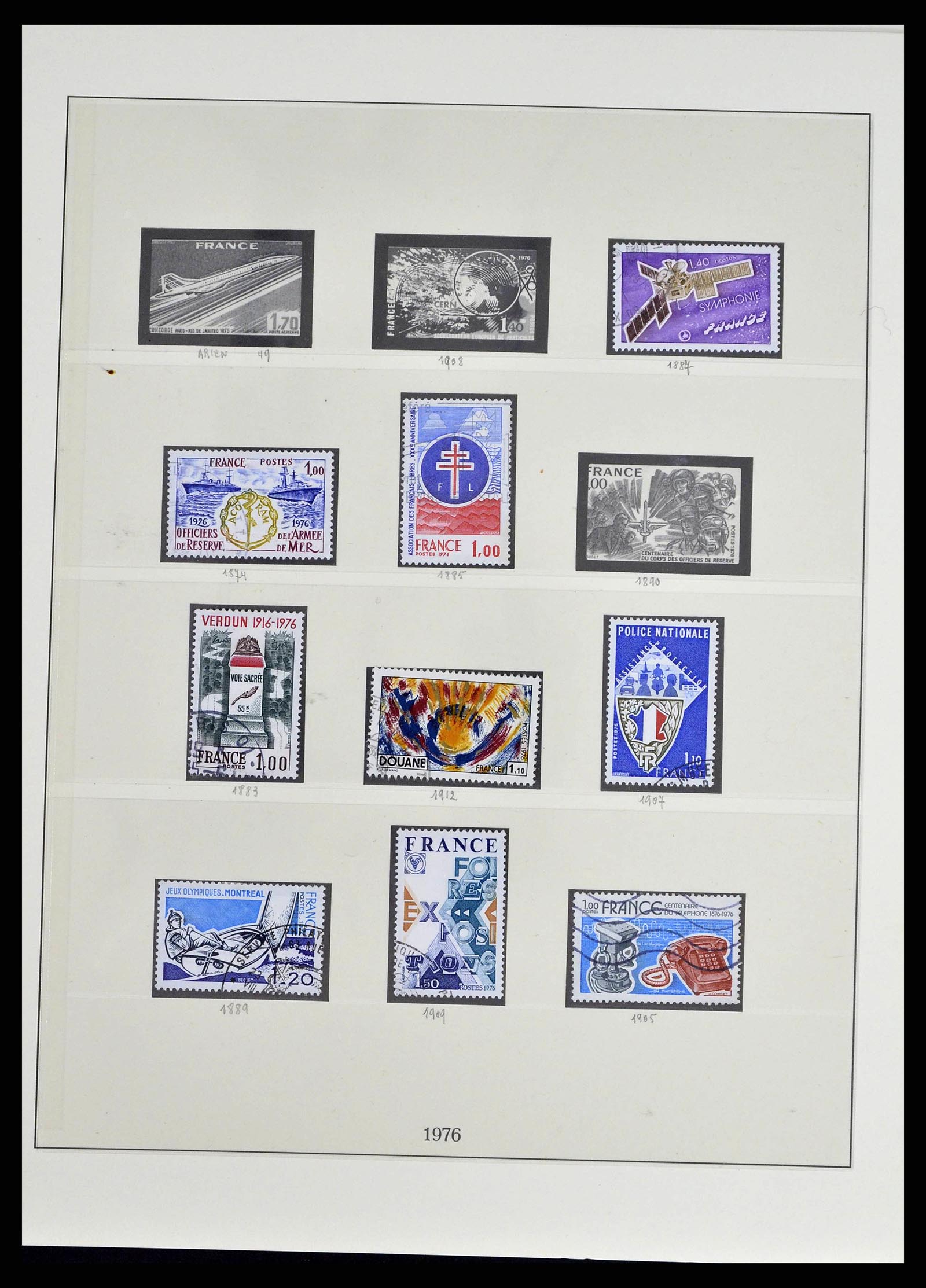 38651 0206 - Postzegelverzameling 38651 Frankrijk 1849-1978.