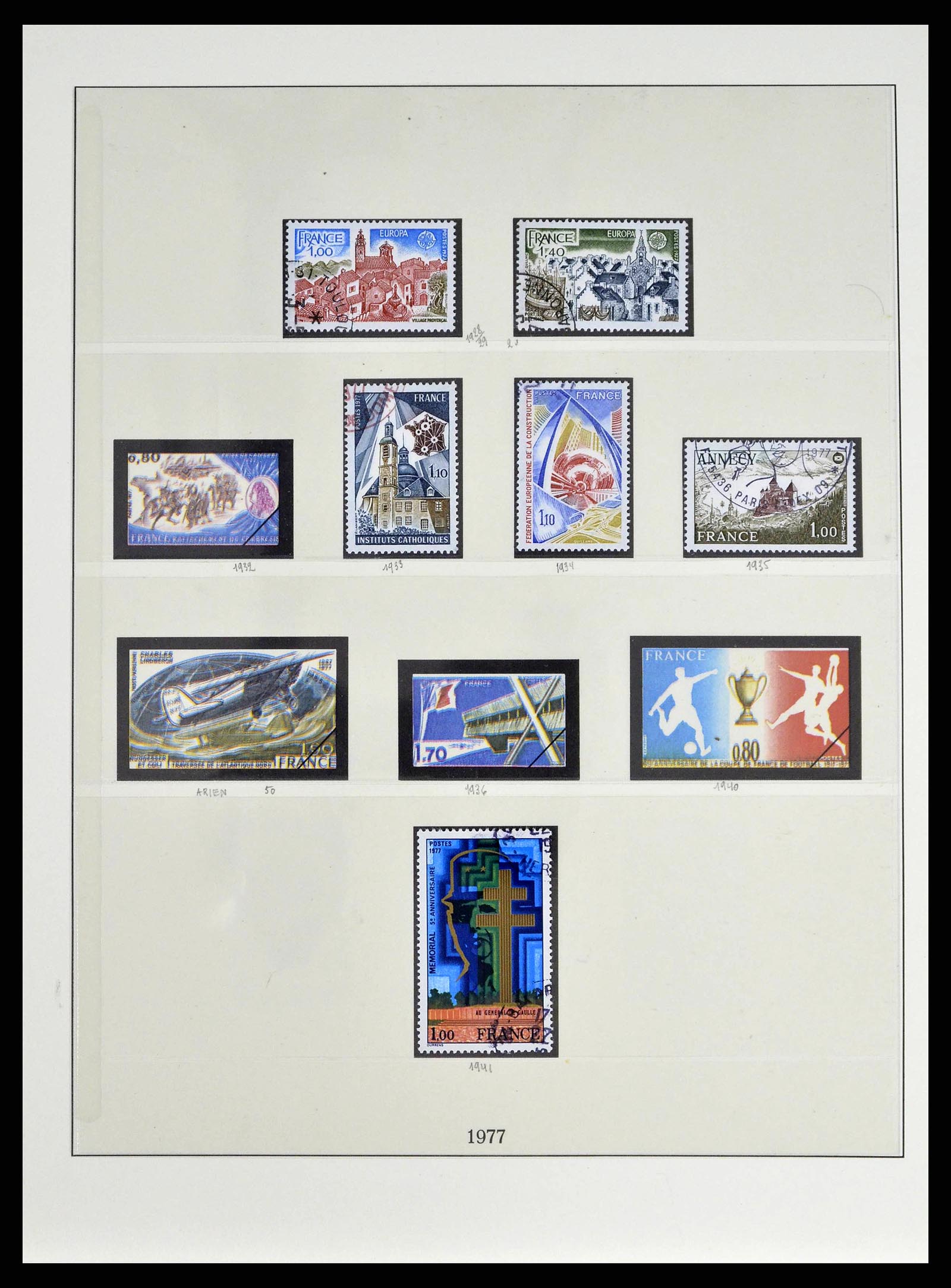 38651 0213 - Postzegelverzameling 38651 Frankrijk 1849-1978.