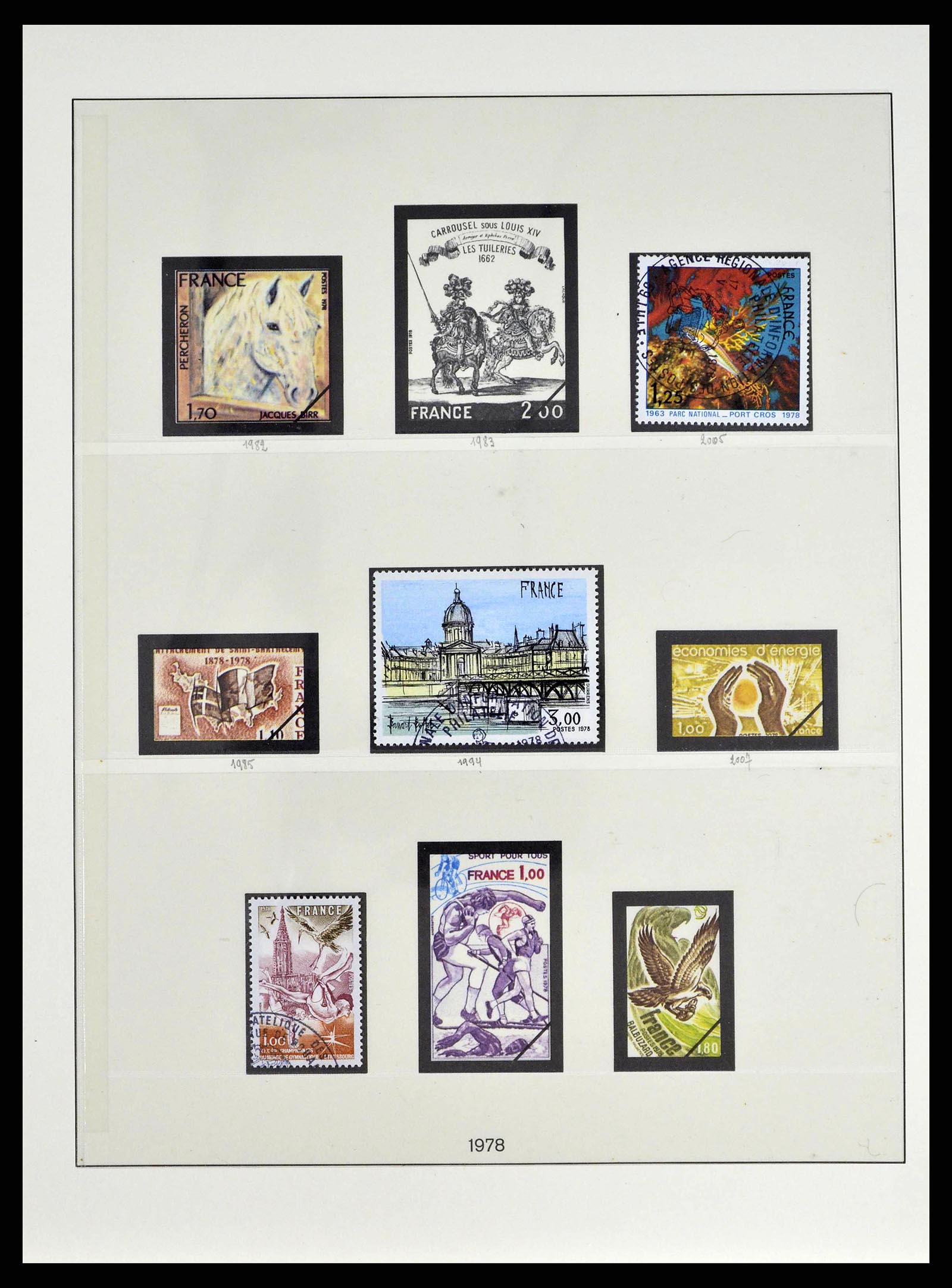 38651 0216 - Postzegelverzameling 38651 Frankrijk 1849-1978.