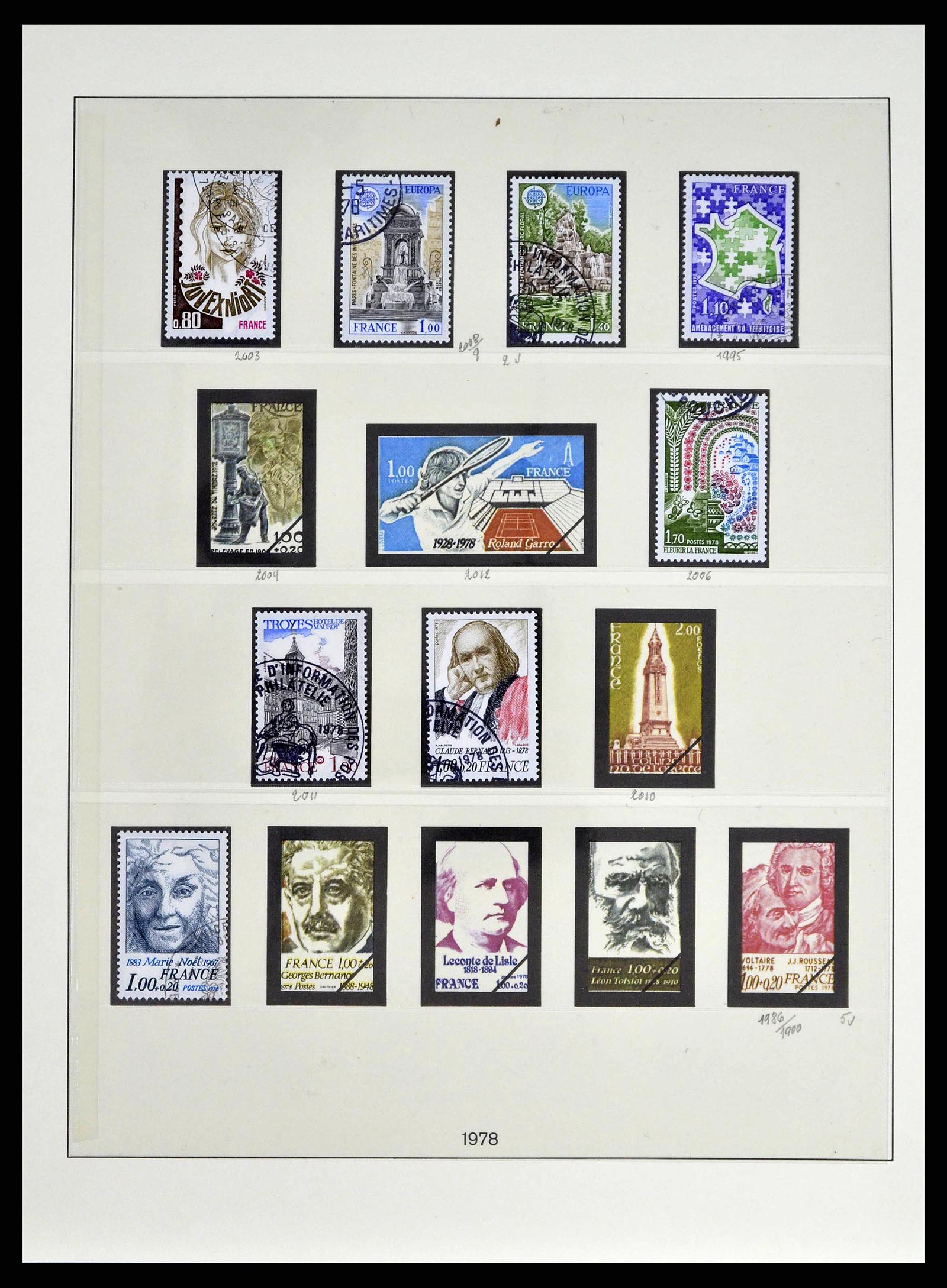 38651 0219 - Postzegelverzameling 38651 Frankrijk 1849-1978.