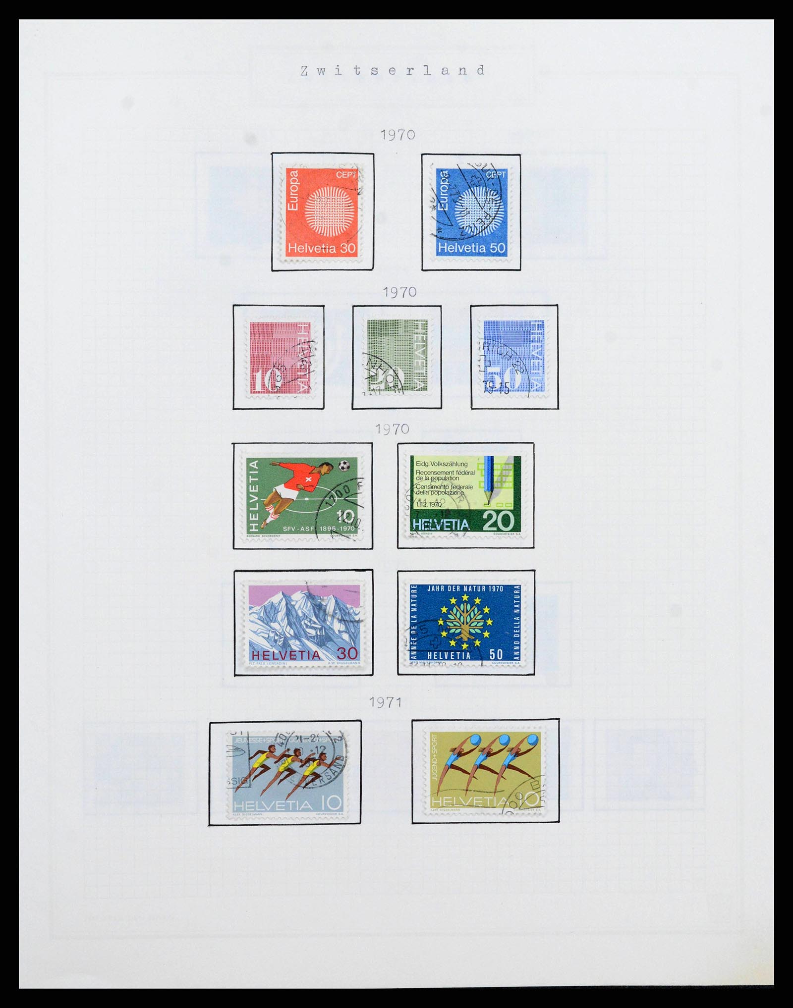 38673 0045 - Postzegelverzameling 38673 Zwitserland 1854-1991.