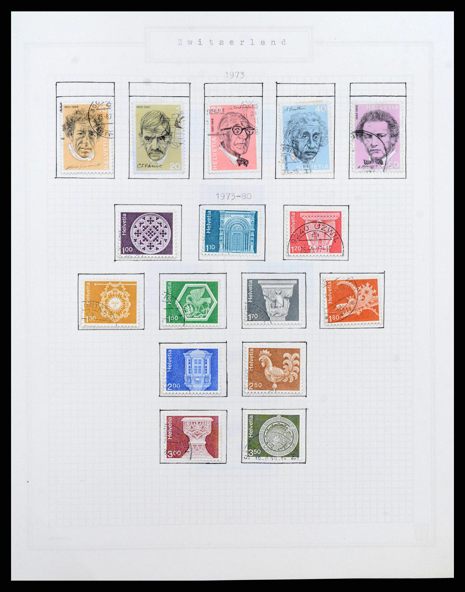 38673 0048 - Postzegelverzameling 38673 Zwitserland 1854-1991.