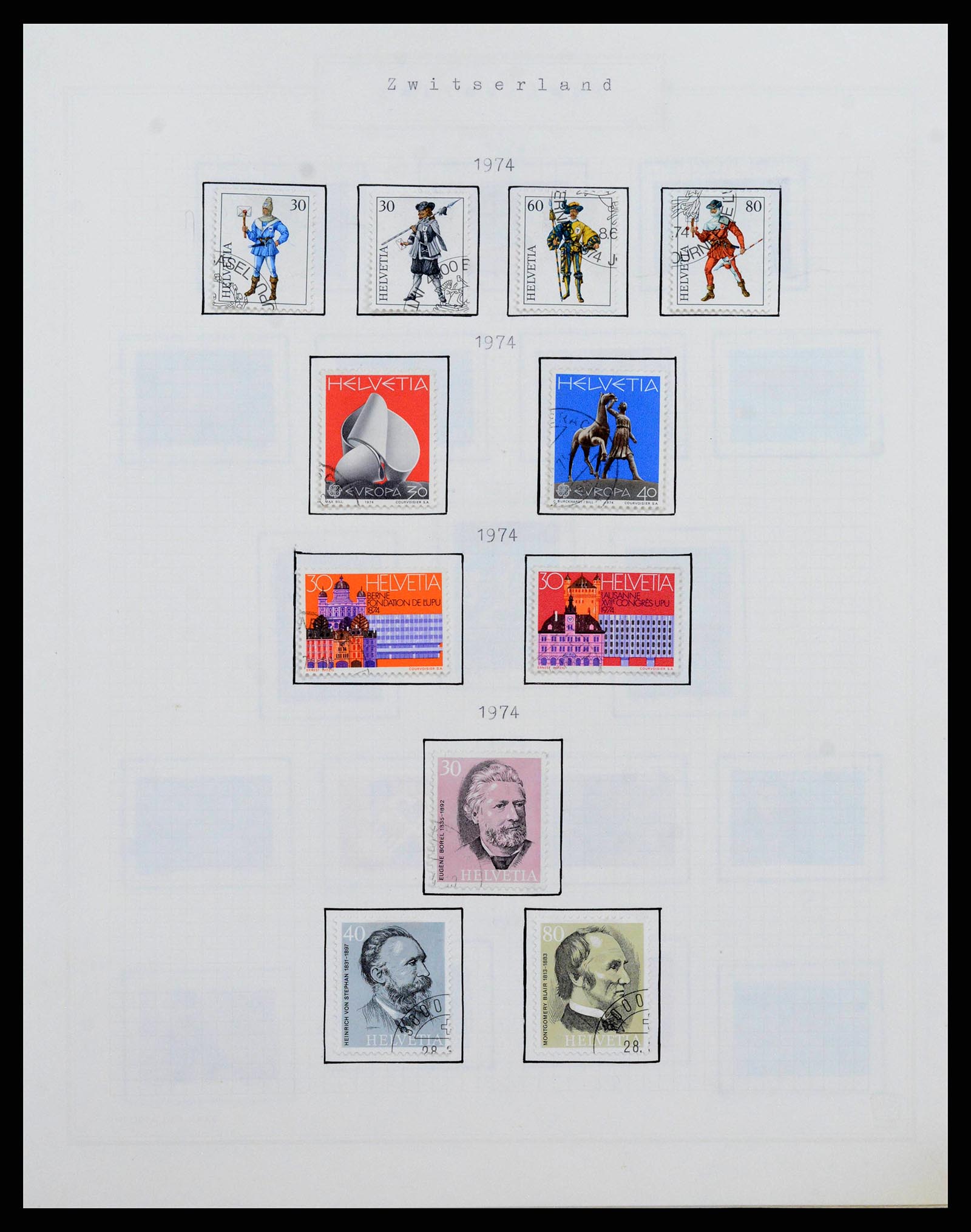 38673 0051 - Postzegelverzameling 38673 Zwitserland 1854-1991.