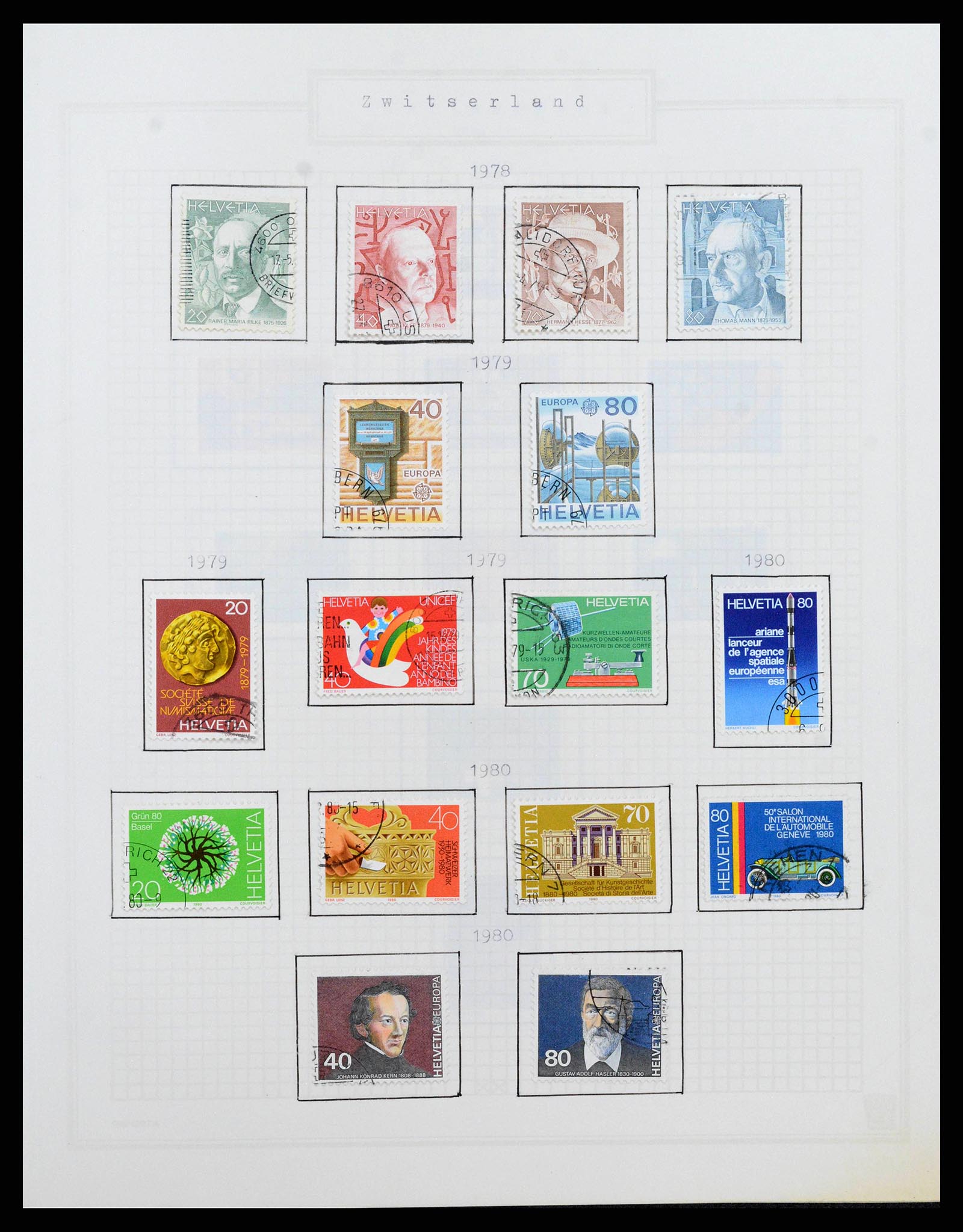 38673 0057 - Postzegelverzameling 38673 Zwitserland 1854-1991.