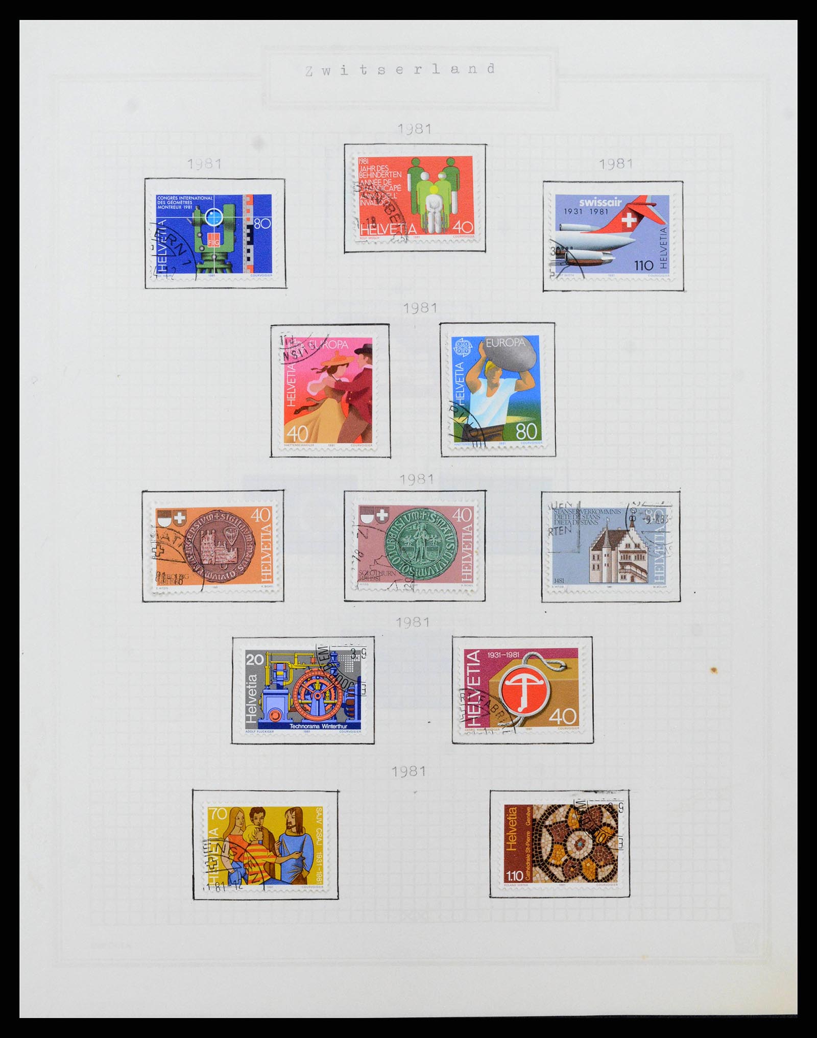 38673 0059 - Postzegelverzameling 38673 Zwitserland 1854-1991.