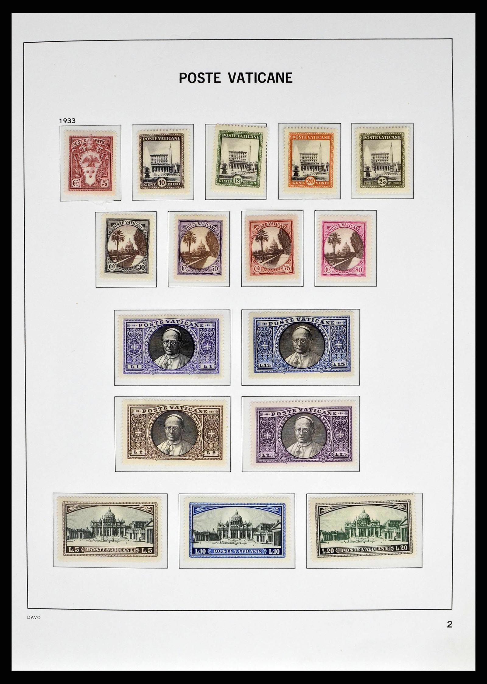 38691 0004 - Postzegelverzameling 38691 Vaticaan 1929-1998.