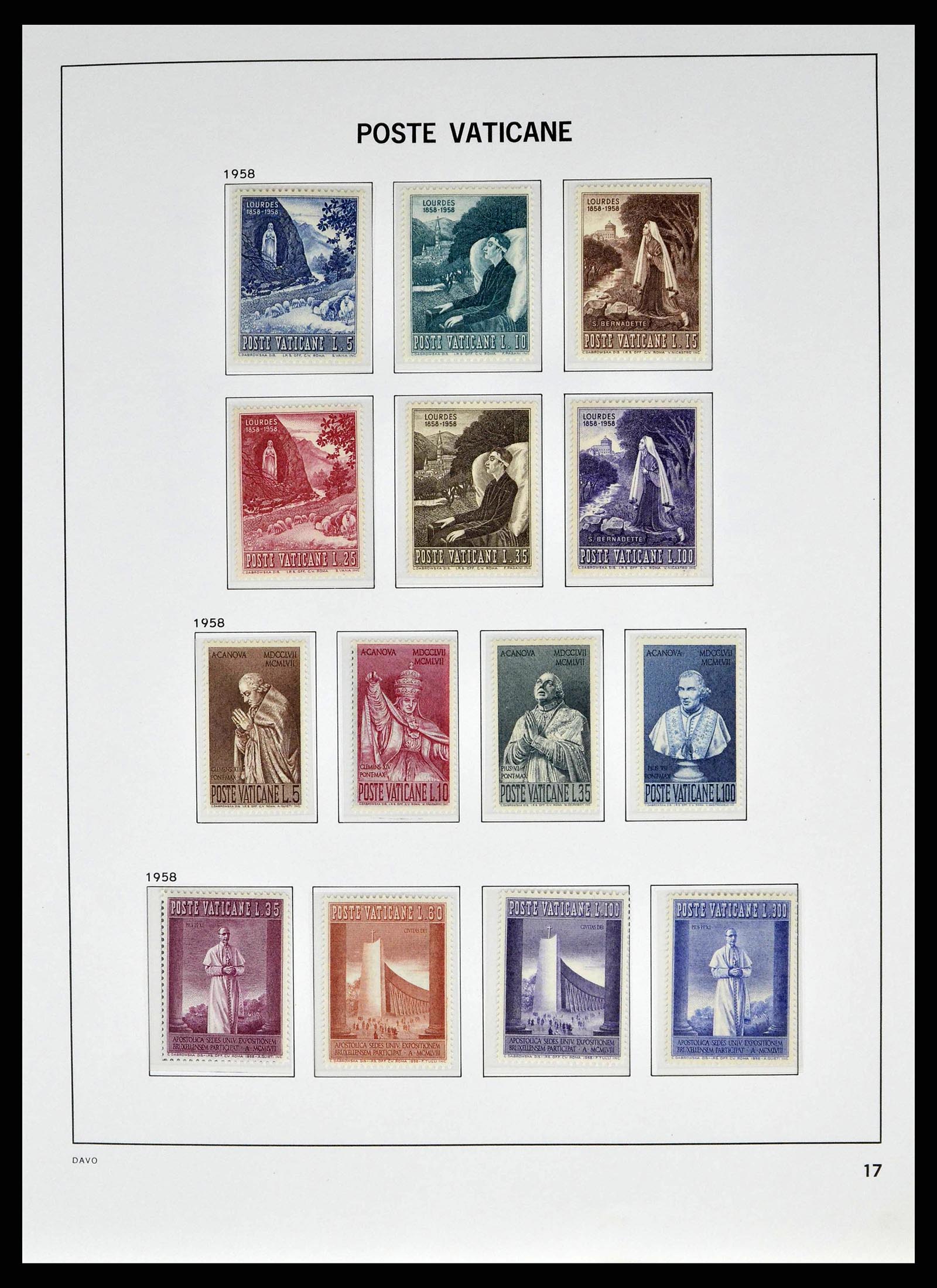 38691 0019 - Postzegelverzameling 38691 Vaticaan 1929-1998.