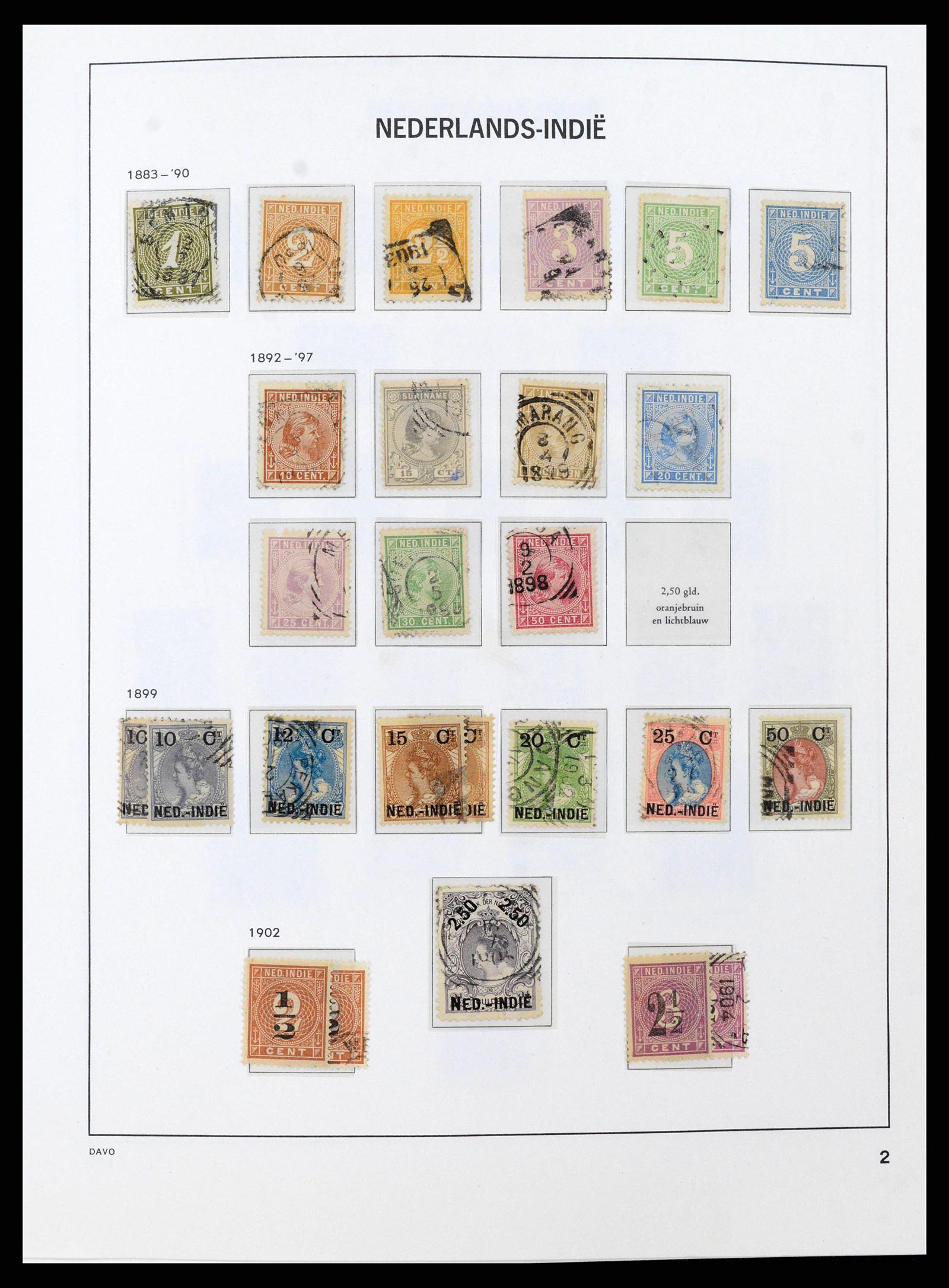 38708 0002 - Stamp collection 38708 Dutch east Indies 1864-1948.