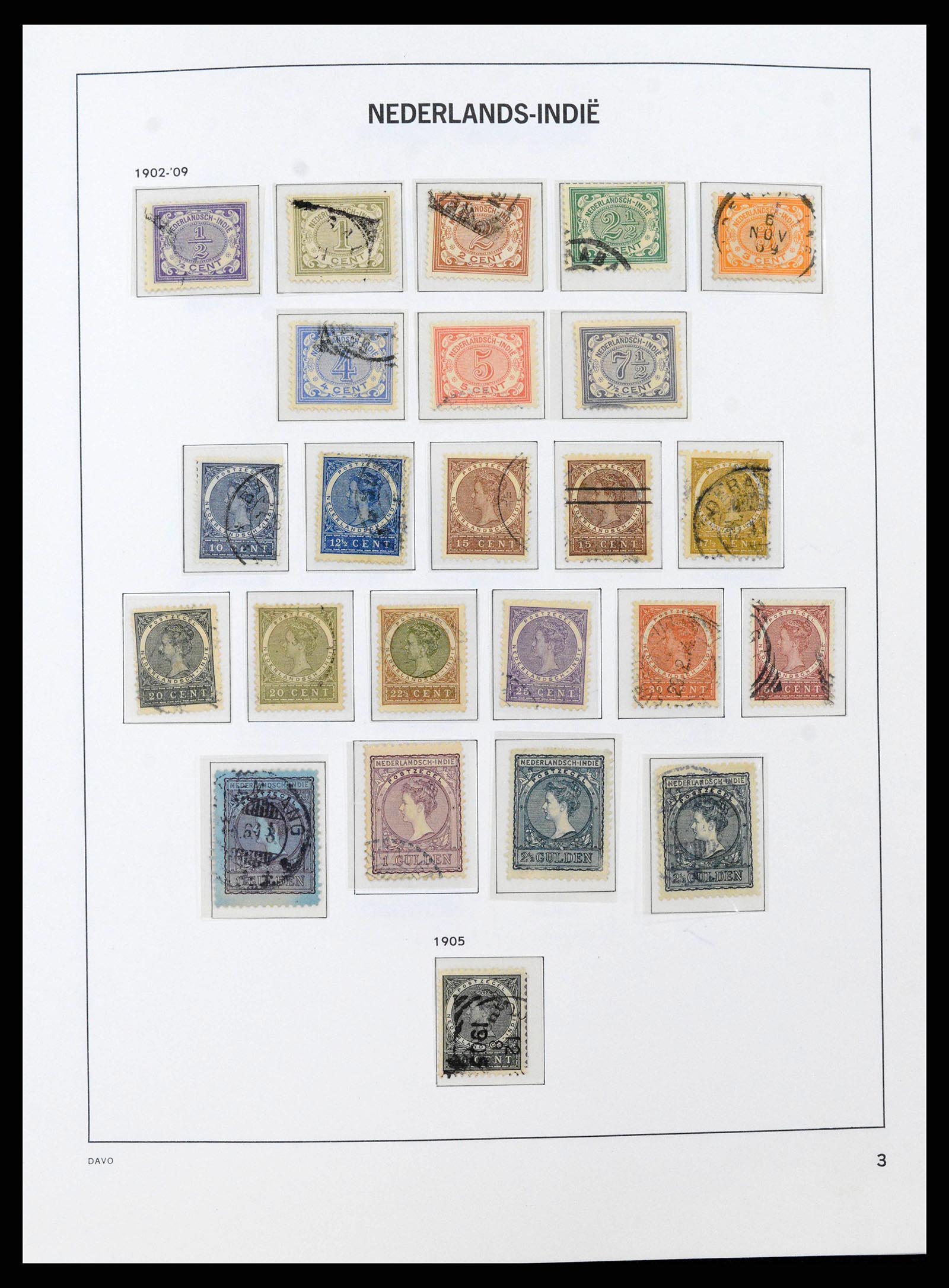 38708 0003 - Stamp collection 38708 Dutch east Indies 1864-1948.