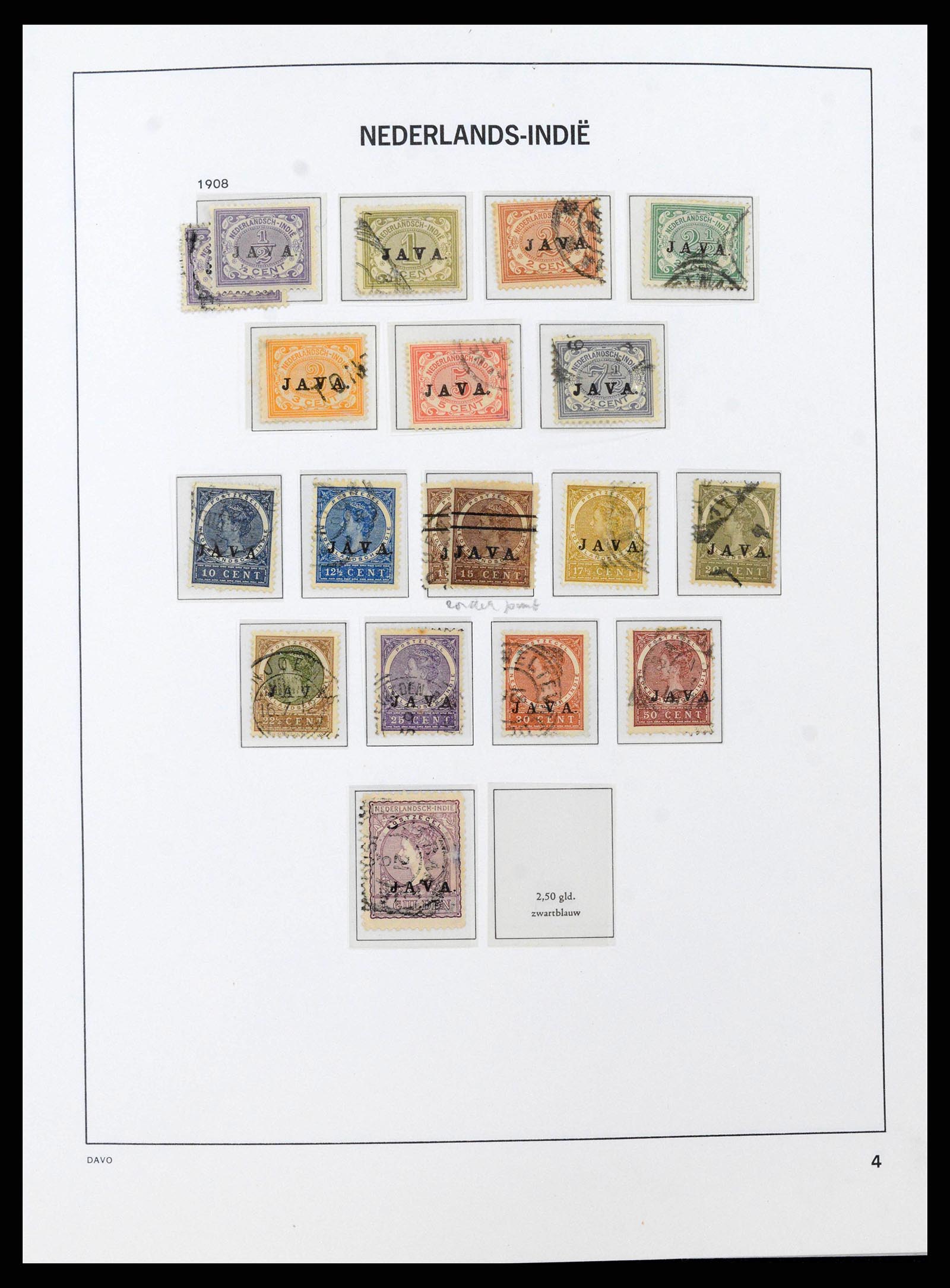 38708 0004 - Stamp collection 38708 Dutch east Indies 1864-1948.