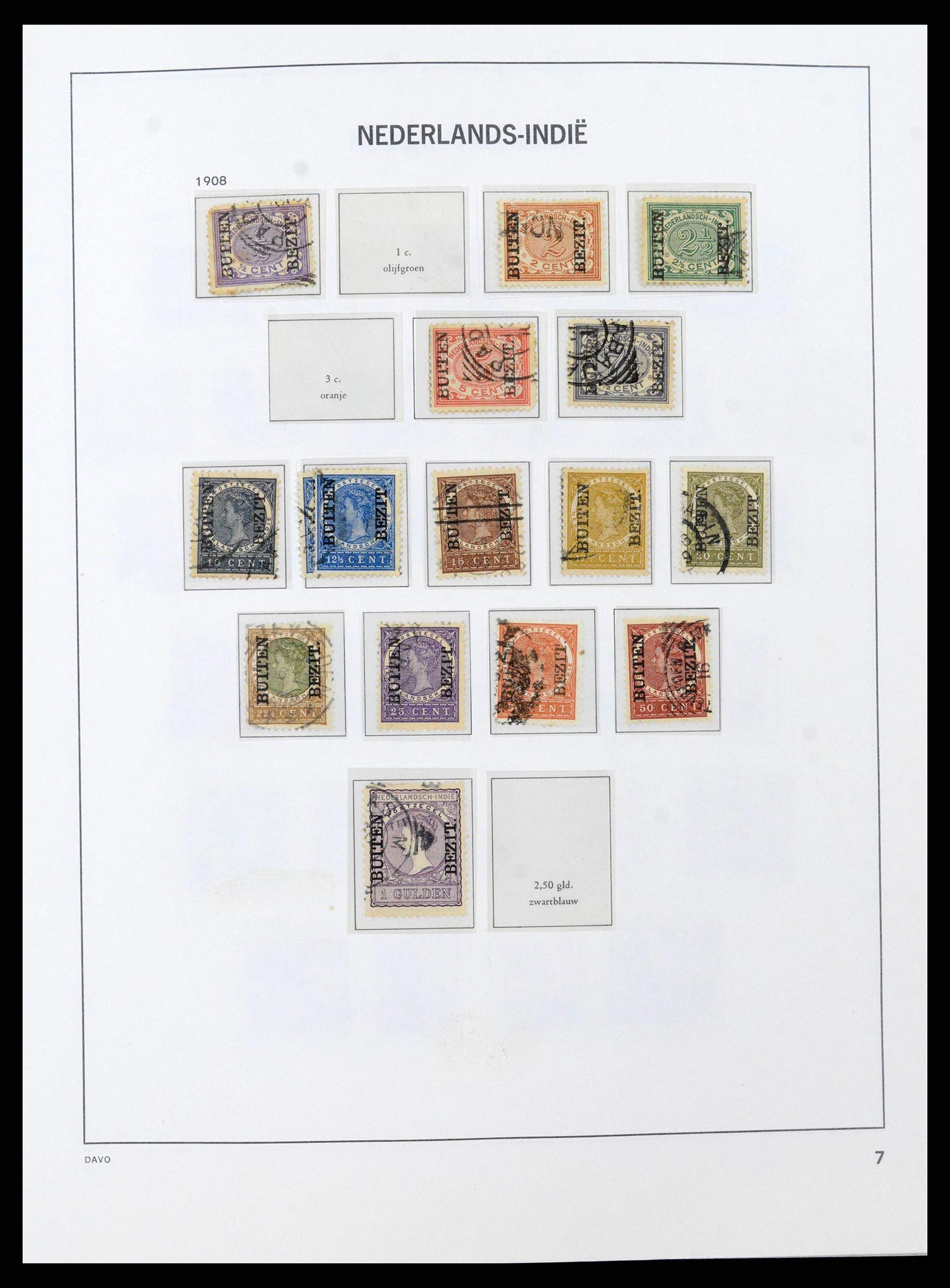 38708 0005 - Stamp collection 38708 Dutch east Indies 1864-1948.