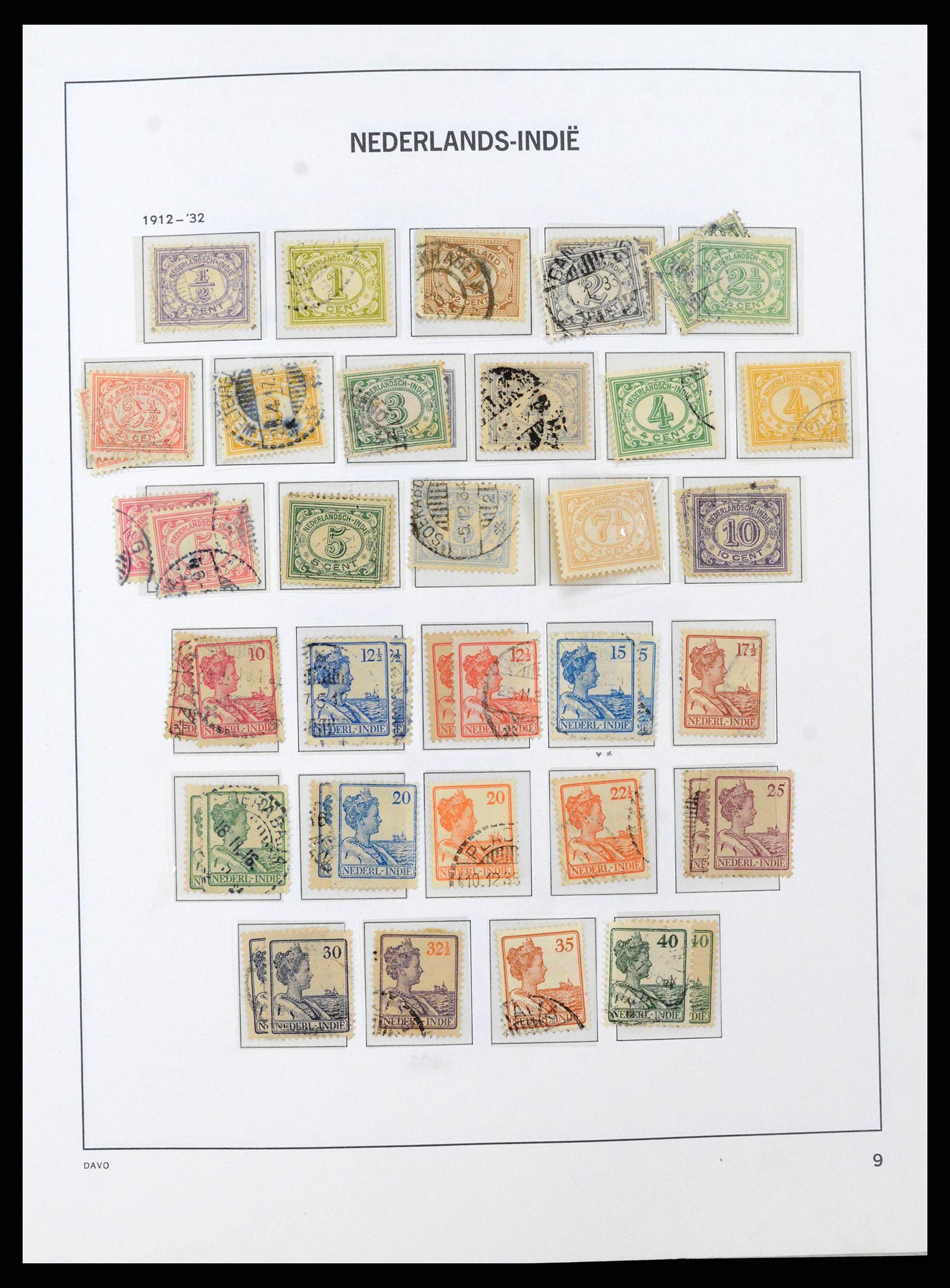 38708 0006 - Stamp collection 38708 Dutch east Indies 1864-1948.