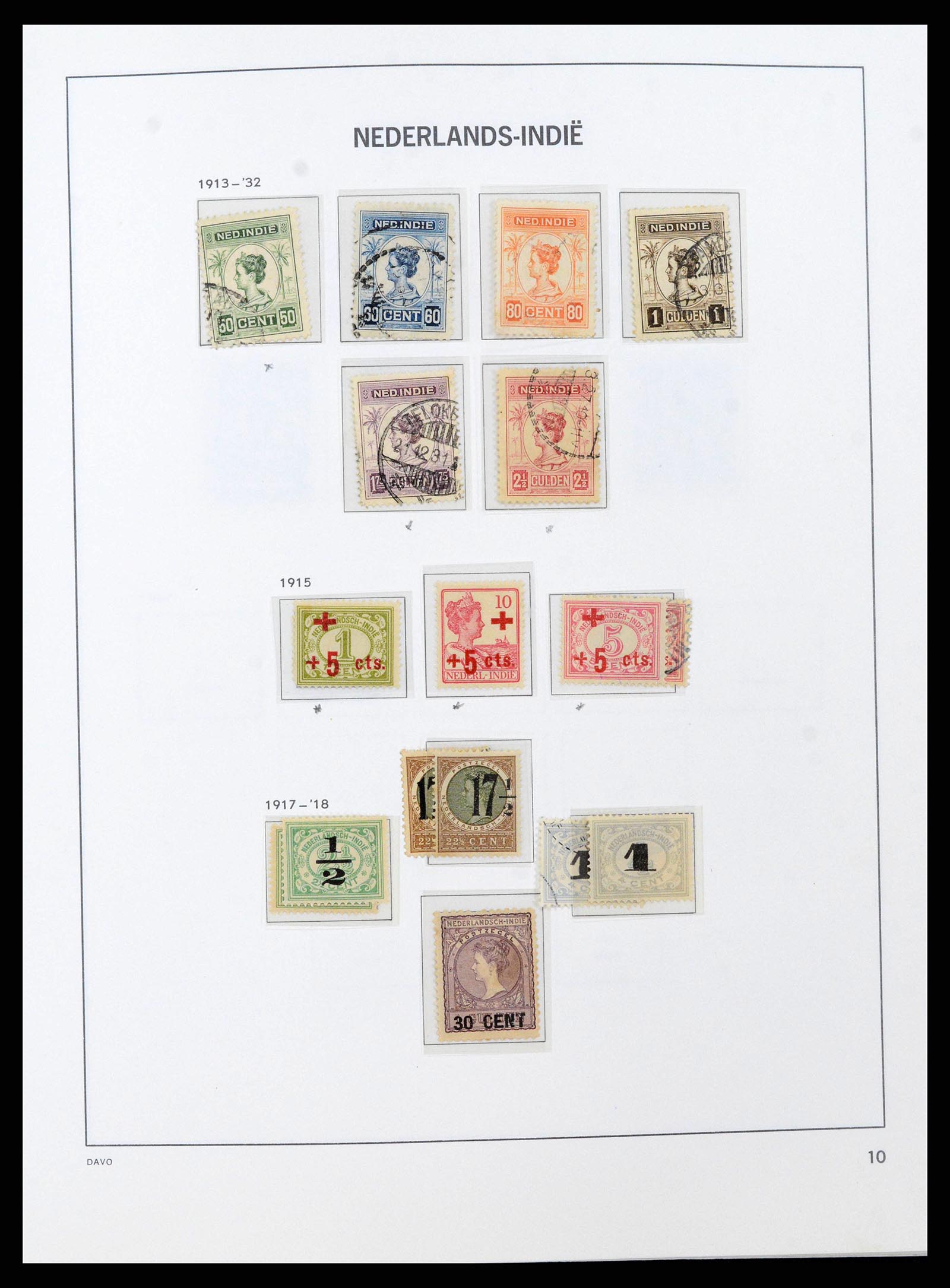 38708 0007 - Stamp collection 38708 Dutch east Indies 1864-1948.