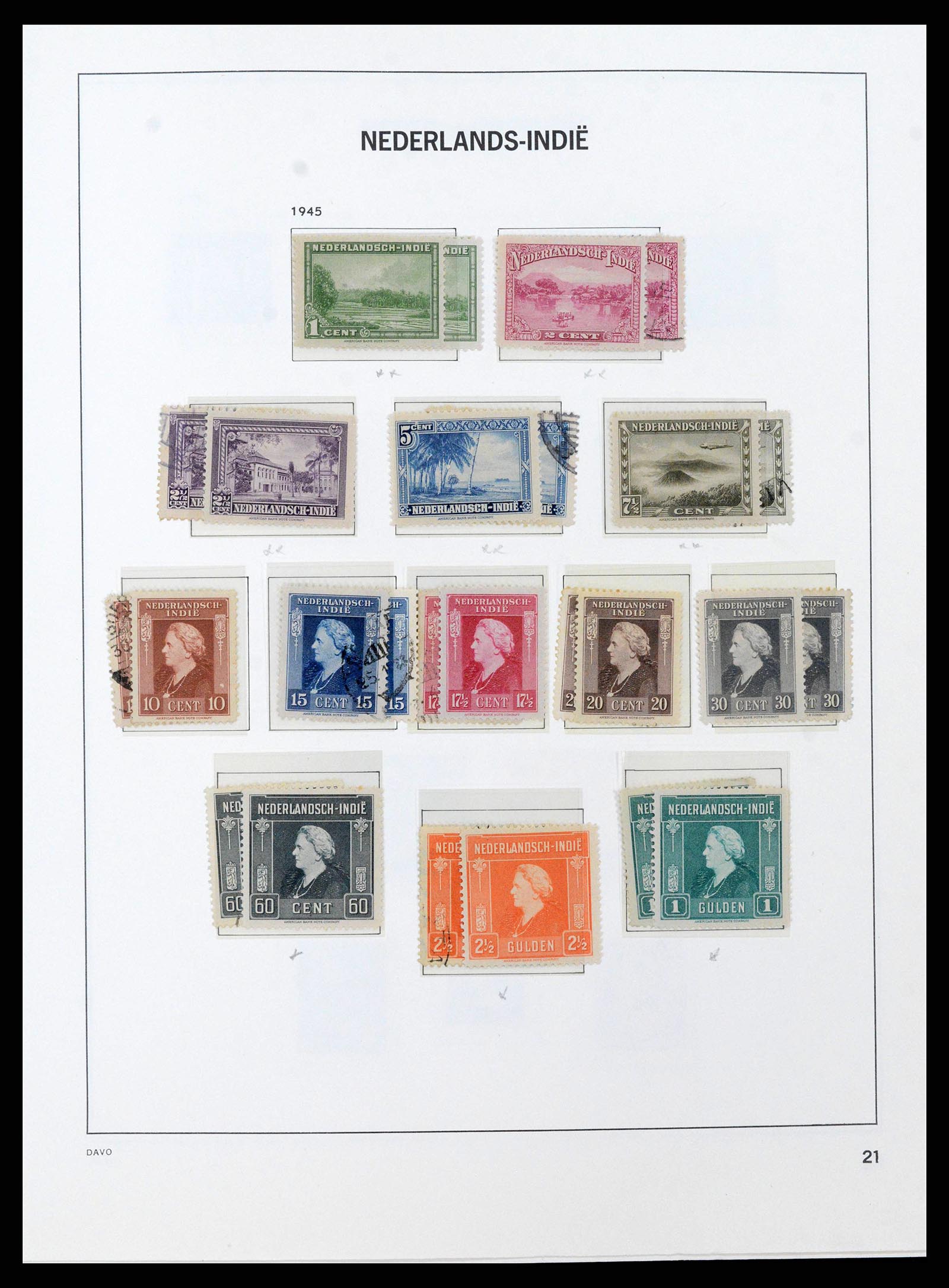 38708 0018 - Stamp collection 38708 Dutch east Indies 1864-1948.