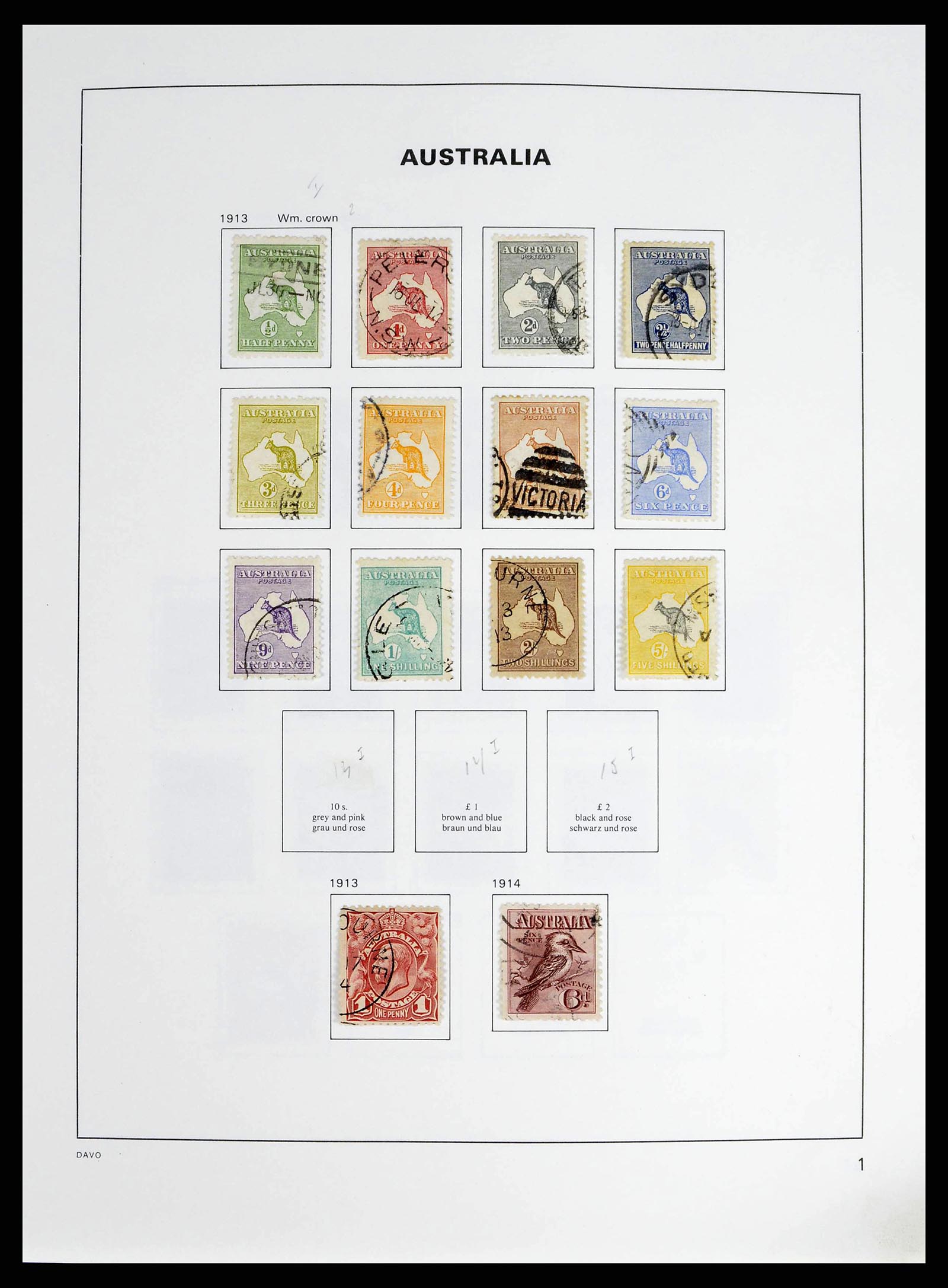 38733 0002 - Stamp collection 38733 Australia 1913-2003.