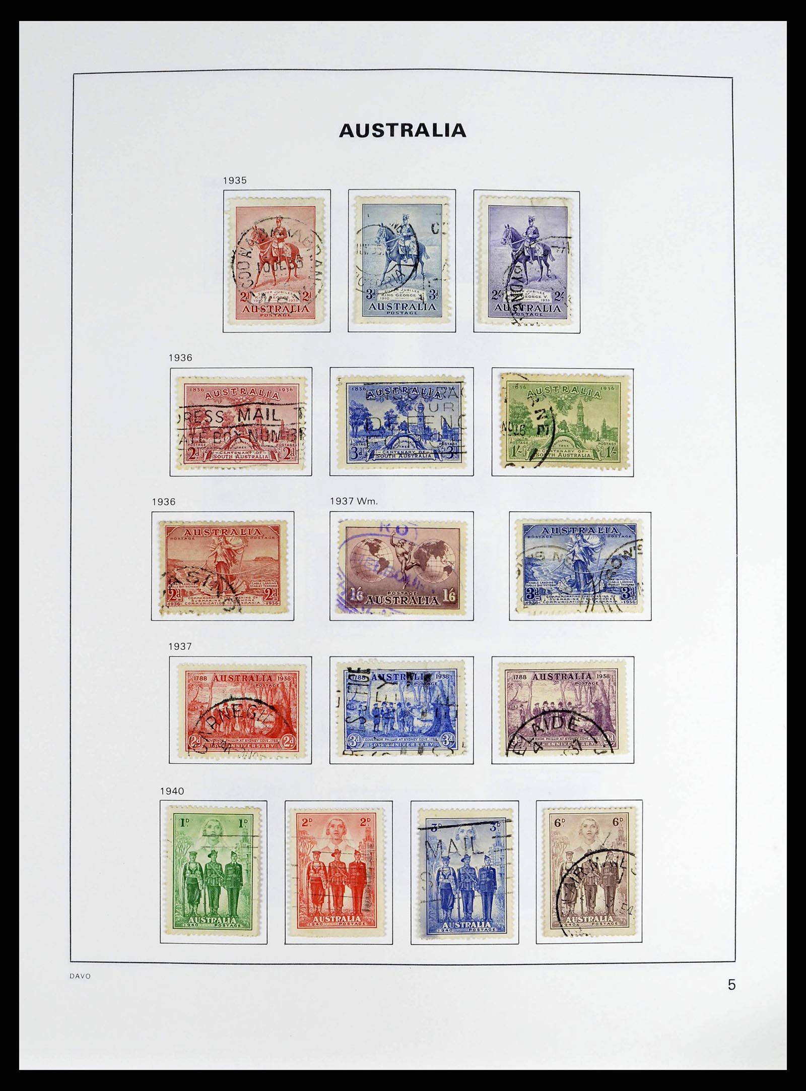 38733 0010 - Stamp collection 38733 Australia 1913-2003.