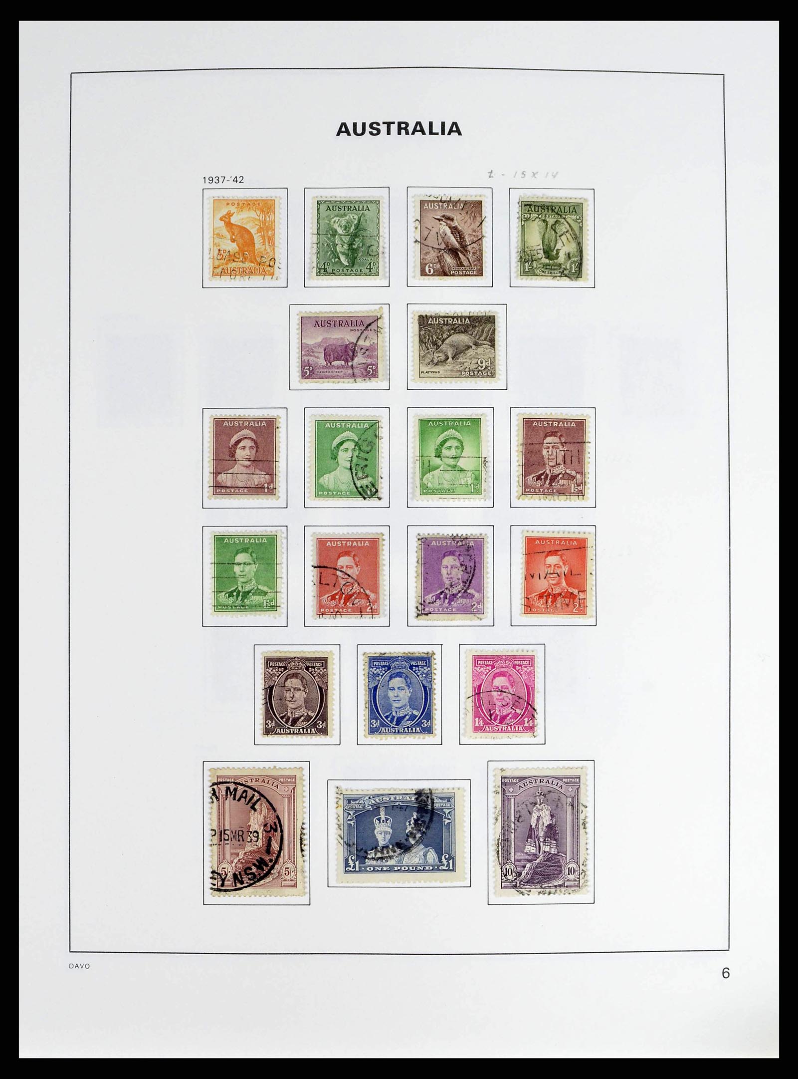 38733 0011 - Stamp collection 38733 Australia 1913-2003.