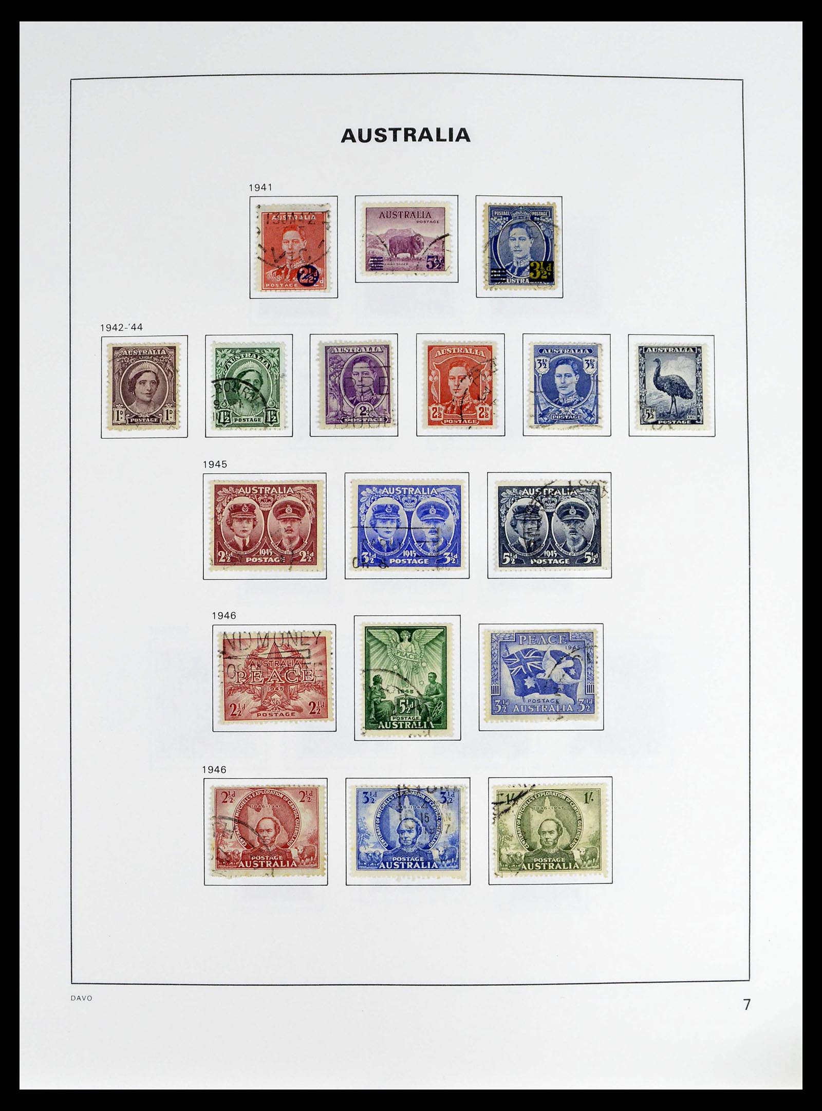 38733 0012 - Stamp collection 38733 Australia 1913-2003.