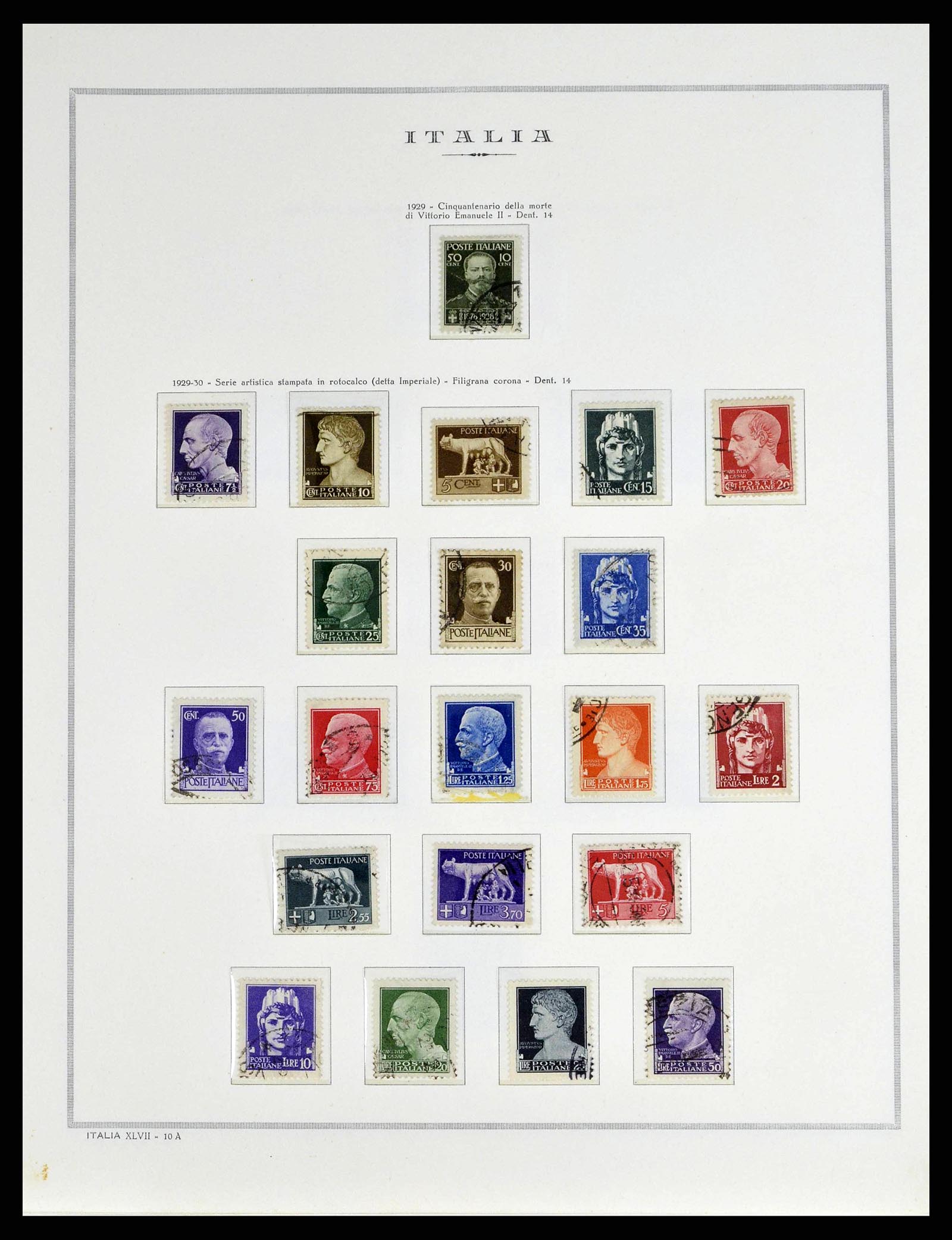 38735 0021 - Postzegelverzameling 38735 Italië 1861-1945.