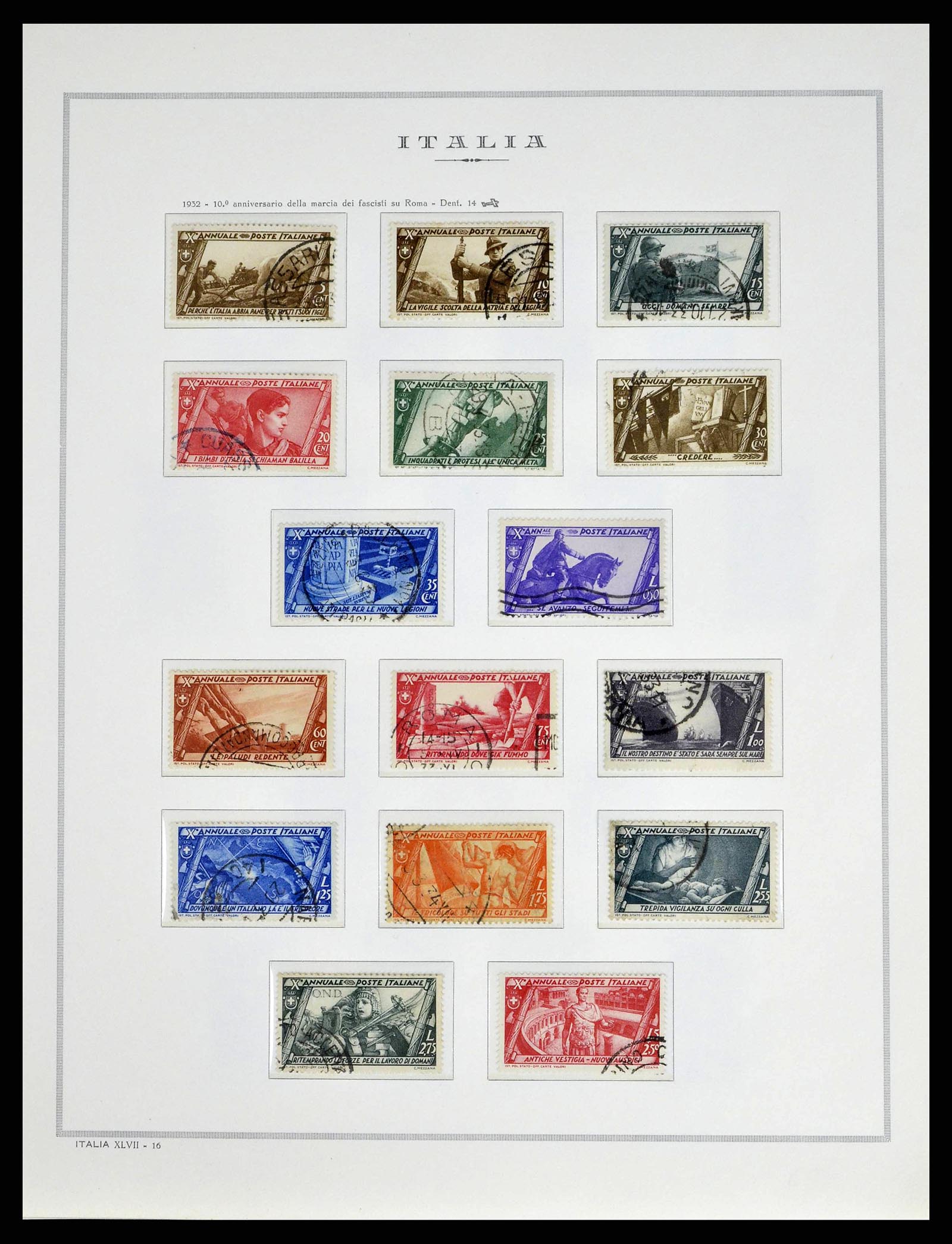38735 0028 - Postzegelverzameling 38735 Italië 1861-1945.
