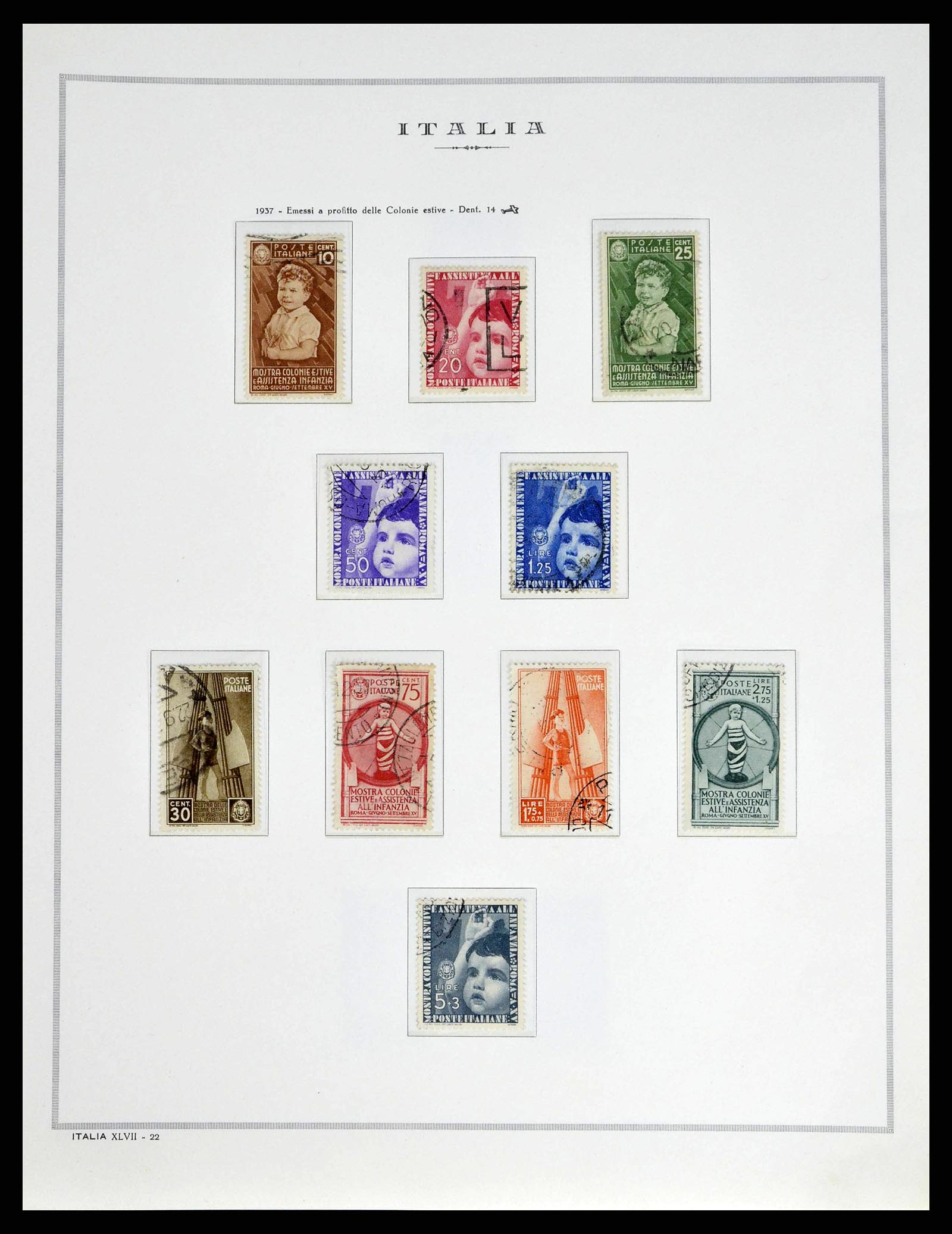 38735 0034 - Postzegelverzameling 38735 Italië 1861-1945.