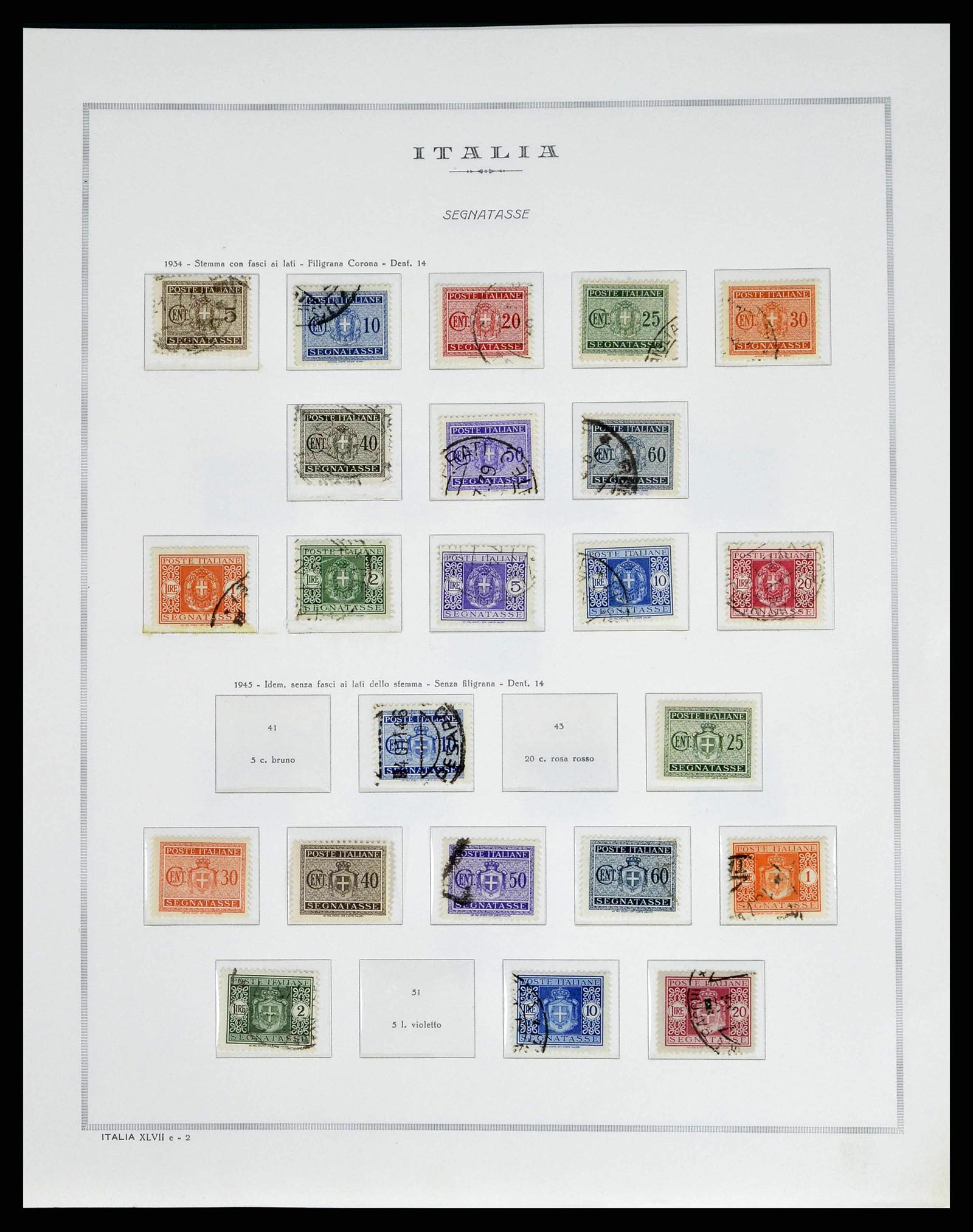 38735 0061 - Postzegelverzameling 38735 Italië 1861-1945.