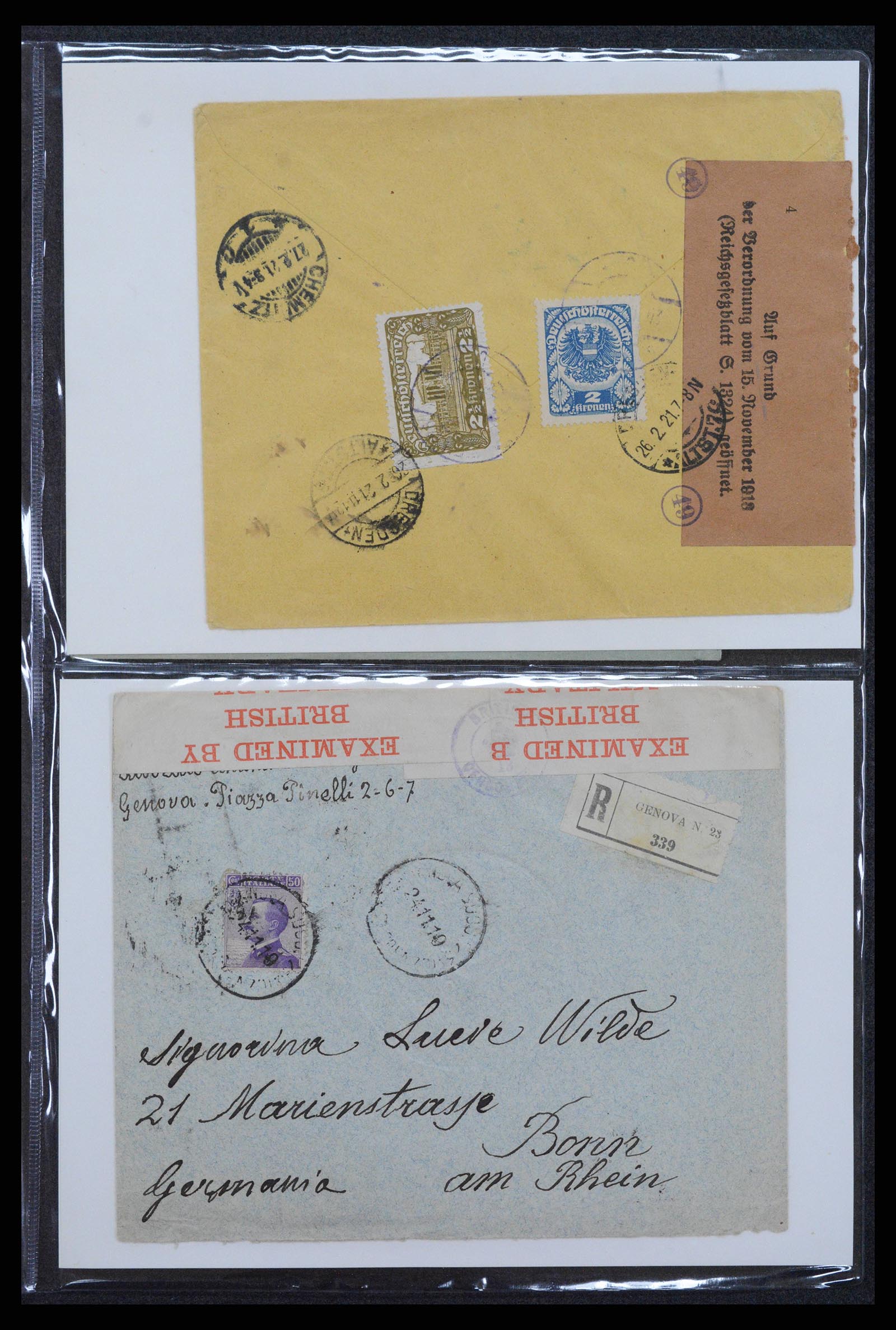 38760 0089 - Stamp collection 38760 Covercollection 1st worldwar 1914-1918.