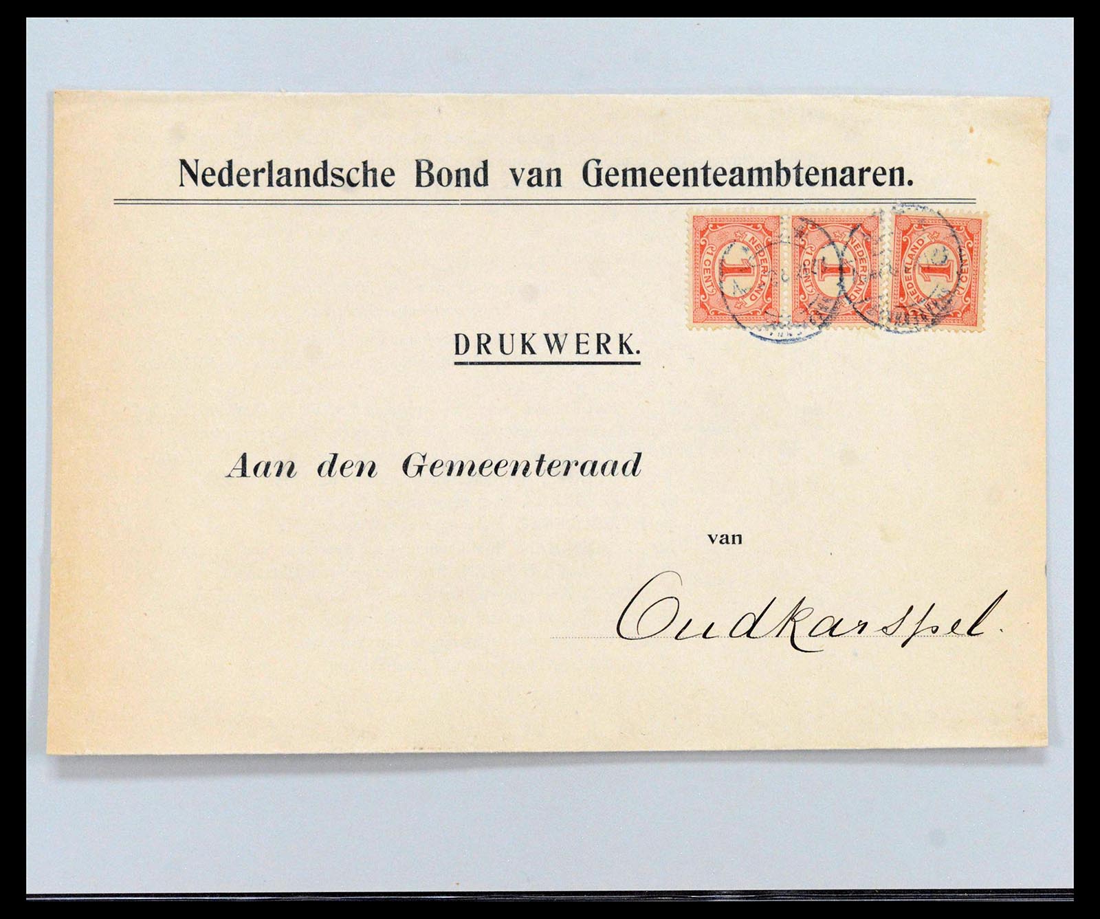 38779 0066 - Postzegelverzameling 38779 Nederland brieven 1872-1945.