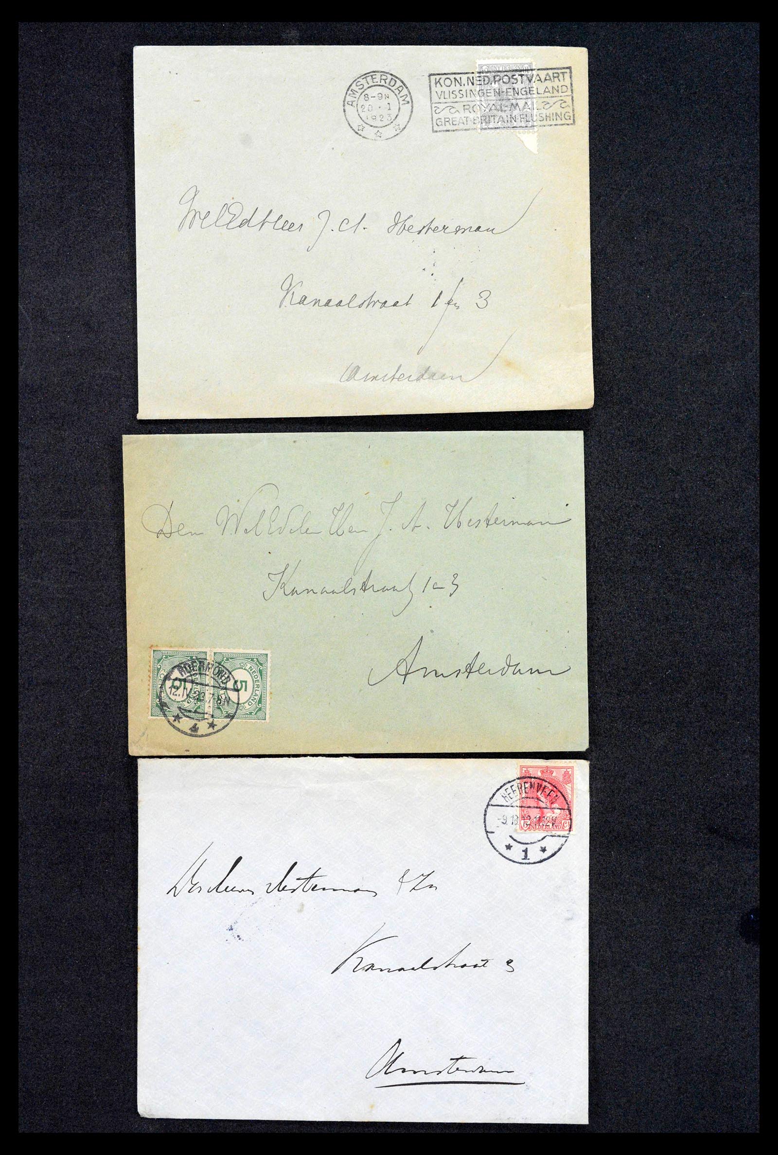 38779 0072 - Postzegelverzameling 38779 Nederland brieven 1872-1945.