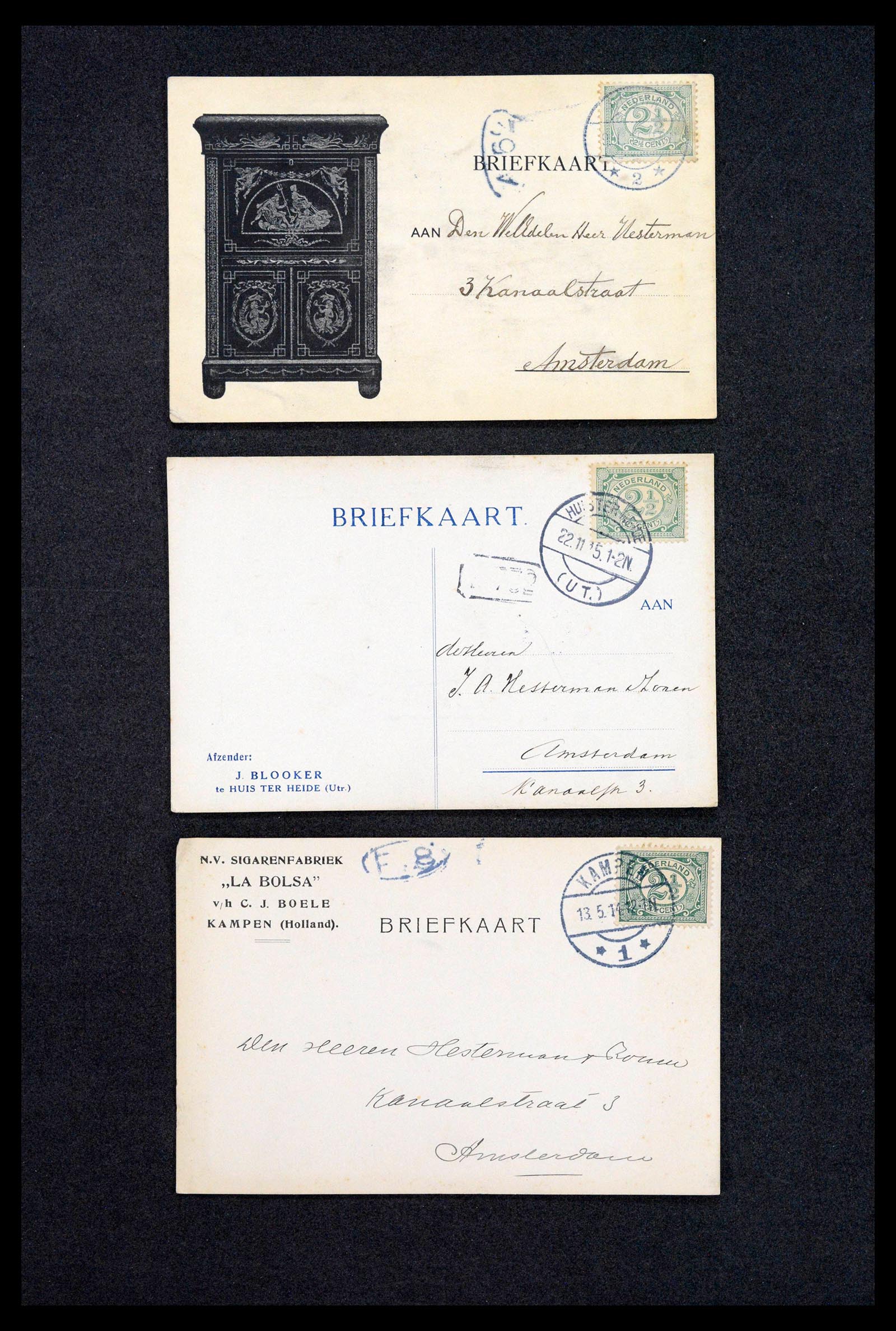 38779 0074 - Postzegelverzameling 38779 Nederland brieven 1872-1945.