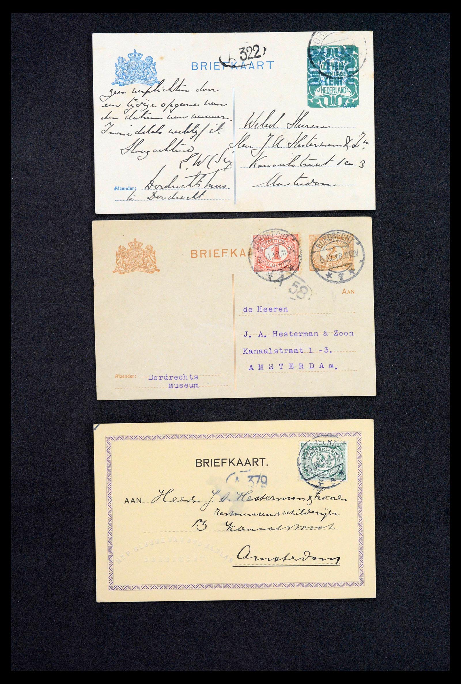 38779 0075 - Postzegelverzameling 38779 Nederland brieven 1872-1945.