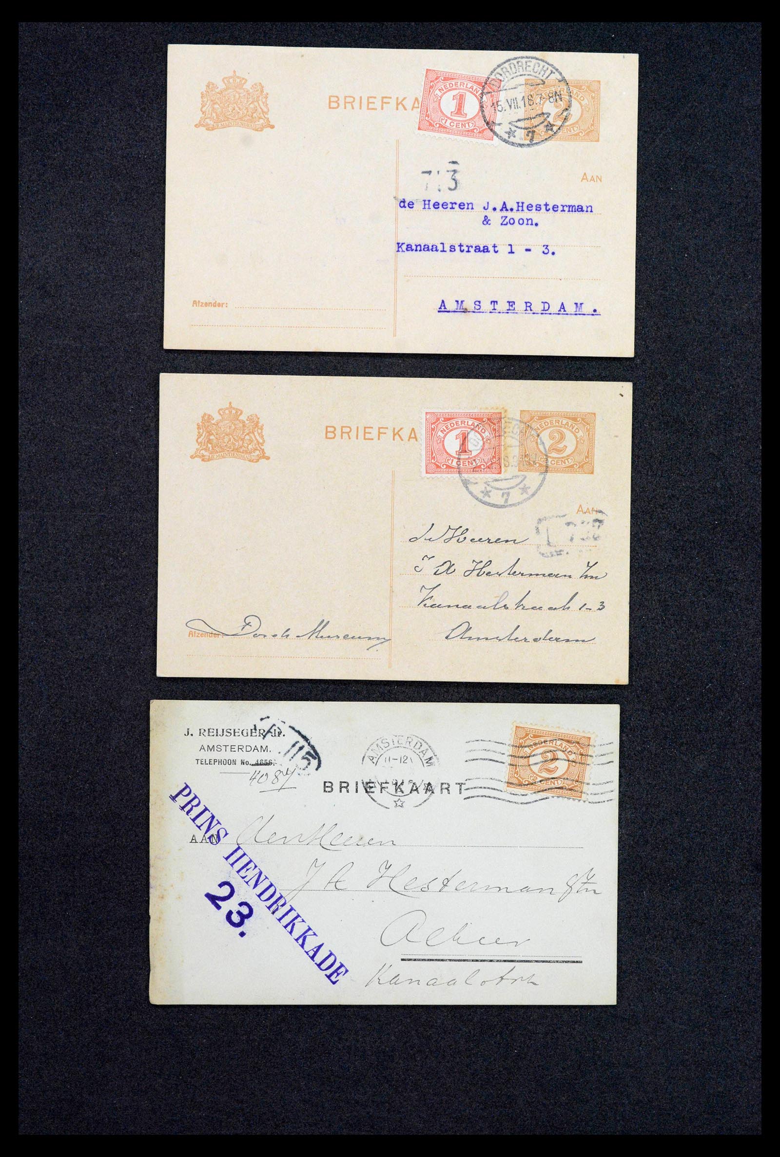38779 0076 - Postzegelverzameling 38779 Nederland brieven 1872-1945.