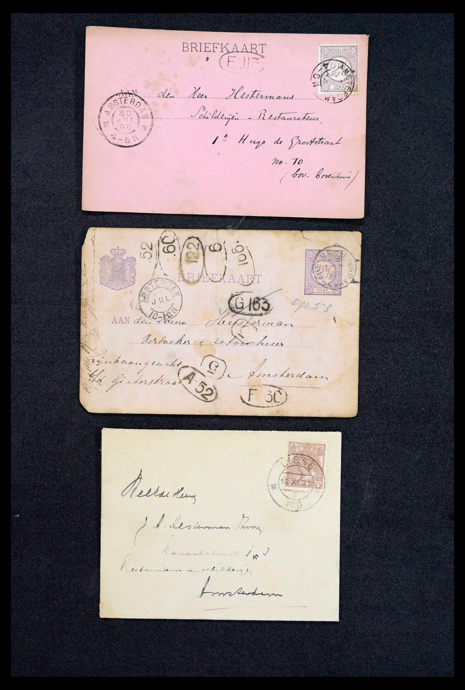 38779 0078 - Postzegelverzameling 38779 Nederland brieven 1872-1945.