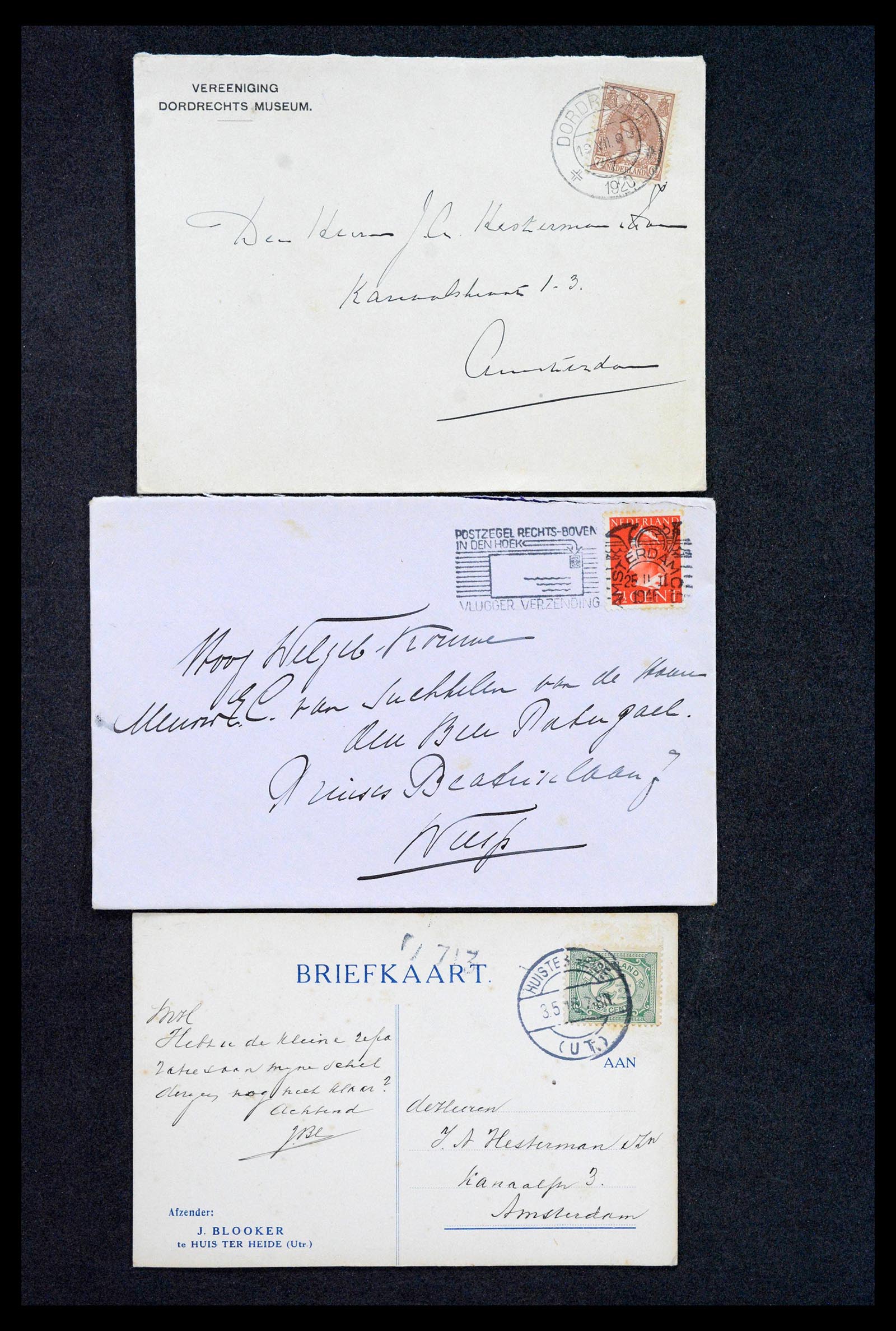 38779 0080 - Postzegelverzameling 38779 Nederland brieven 1872-1945.