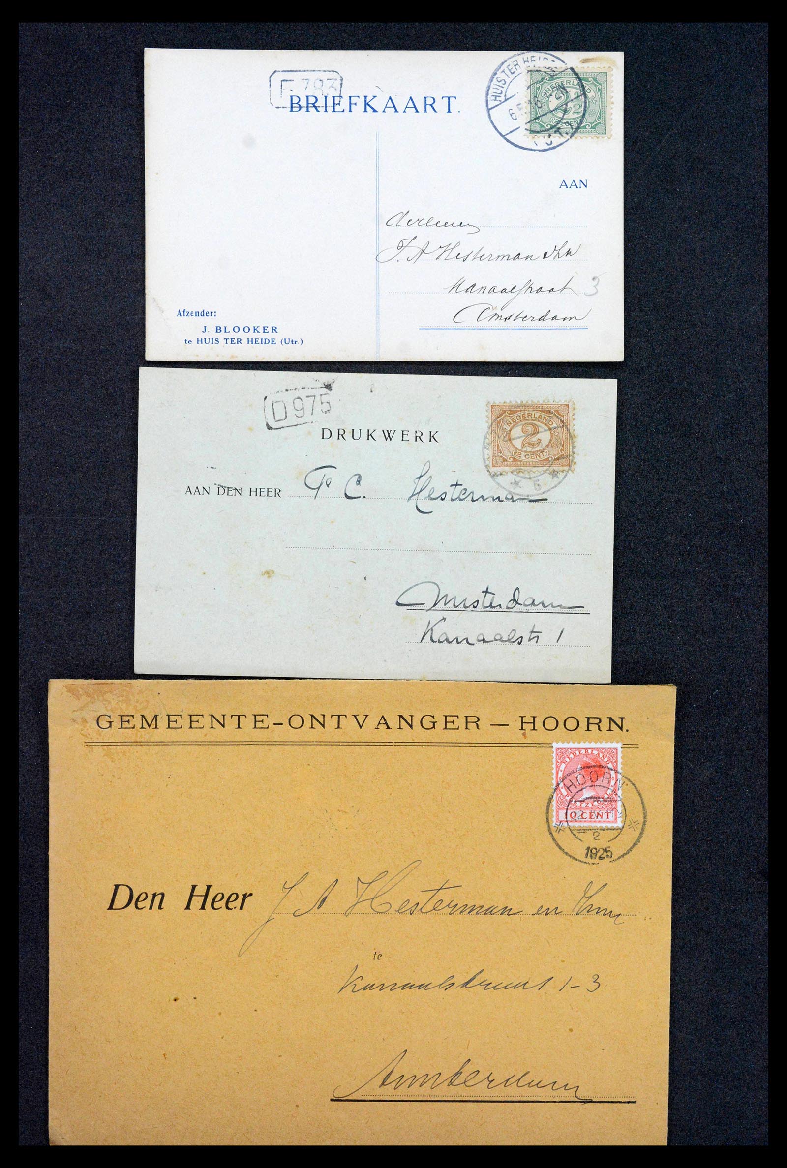 38779 0081 - Postzegelverzameling 38779 Nederland brieven 1872-1945.