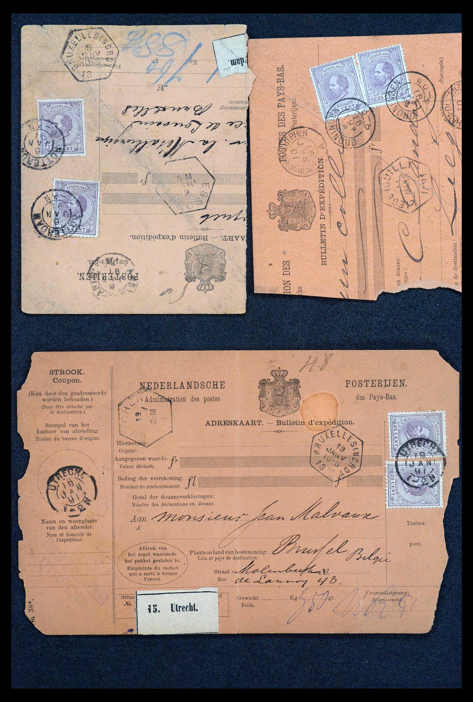 38779 0085 - Postzegelverzameling 38779 Nederland brieven 1872-1945.