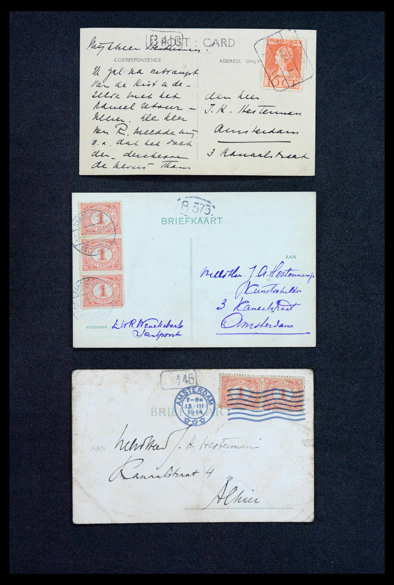 38779 0094 - Postzegelverzameling 38779 Nederland brieven 1872-1945.