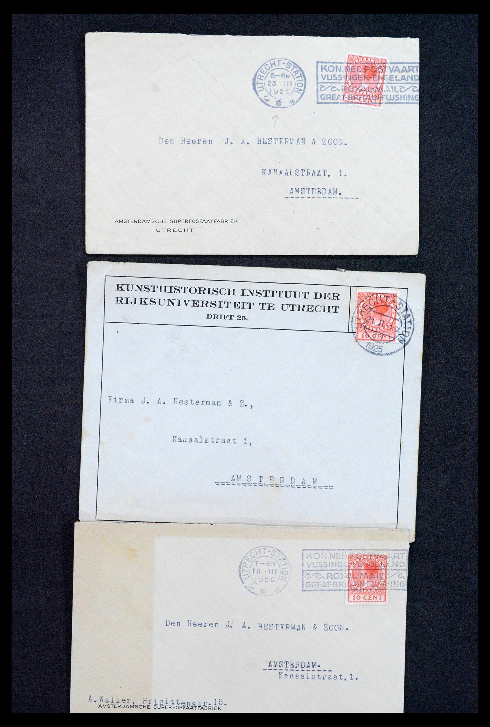 38779 0102 - Postzegelverzameling 38779 Nederland brieven 1872-1945.