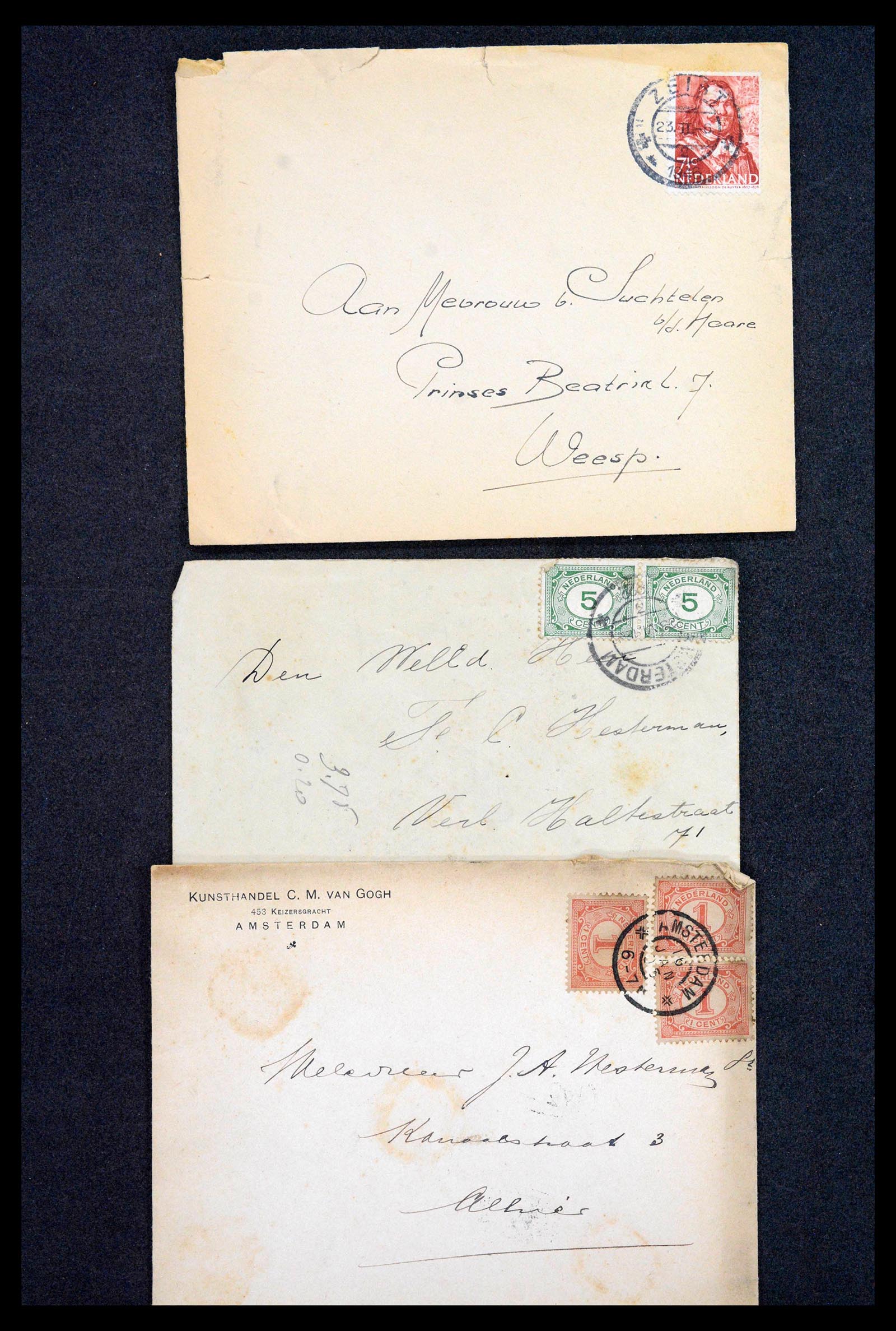 38779 0108 - Postzegelverzameling 38779 Nederland brieven 1872-1945.