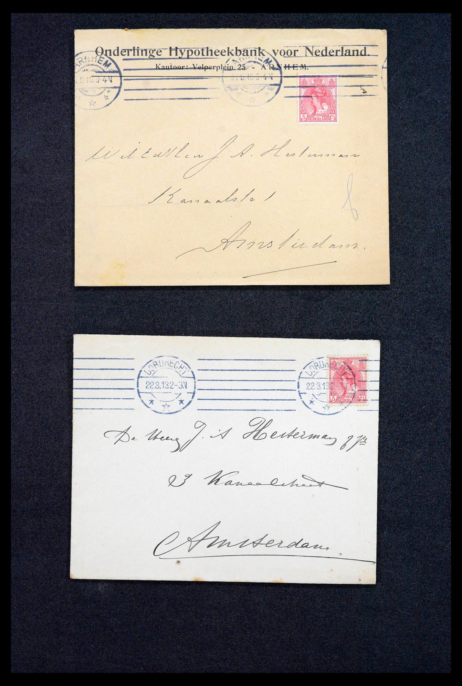 38779 0111 - Postzegelverzameling 38779 Nederland brieven 1872-1945.
